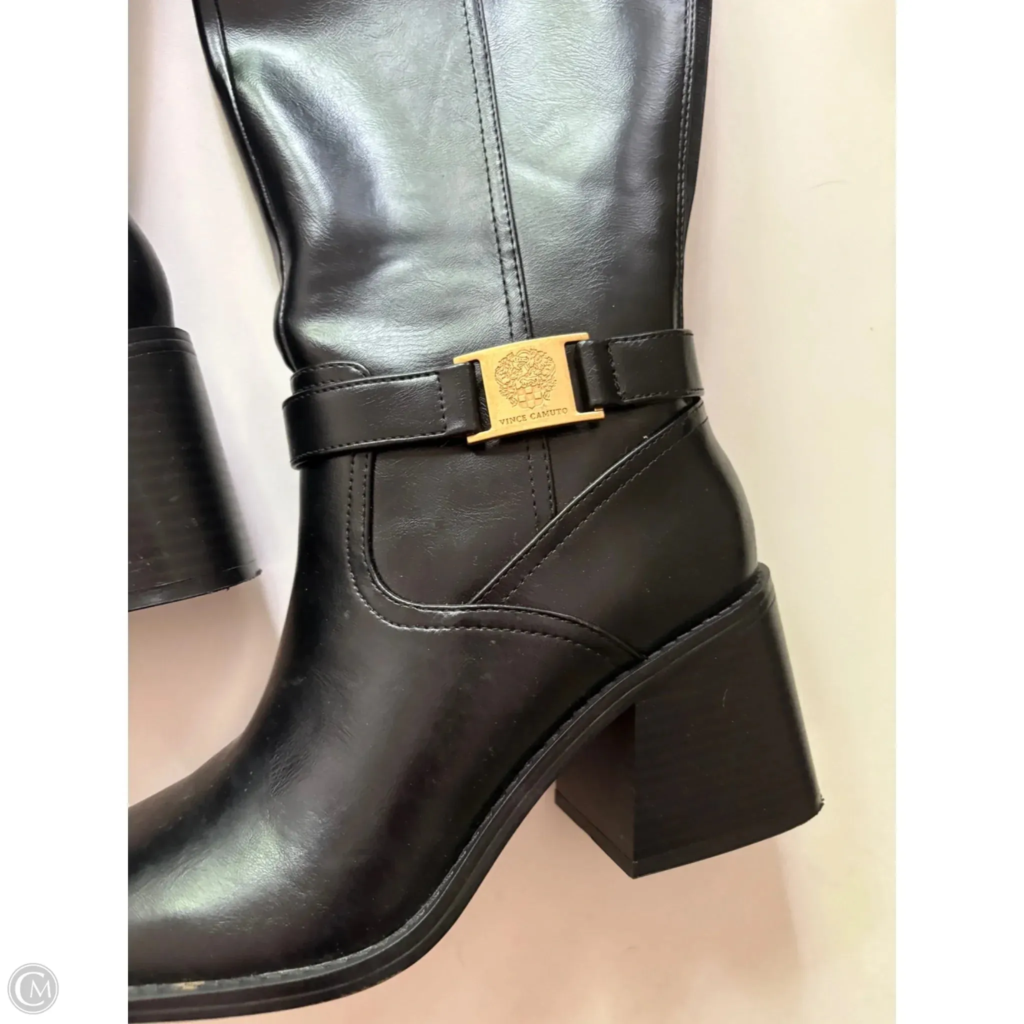 Boots Knee Heels By Vince Camuto In Black, Size: 8