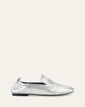 BOWEN LOAFERS SILVER LEATHER Jo Mercer