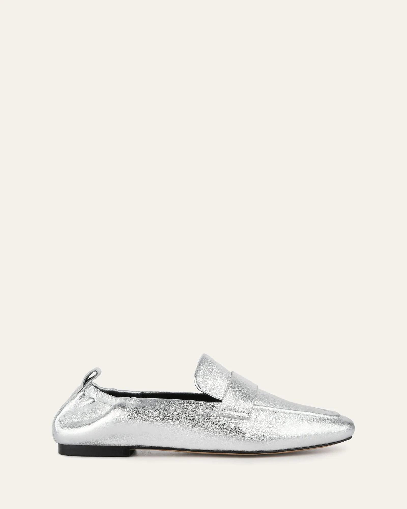 BOWEN LOAFERS SILVER LEATHER Jo Mercer