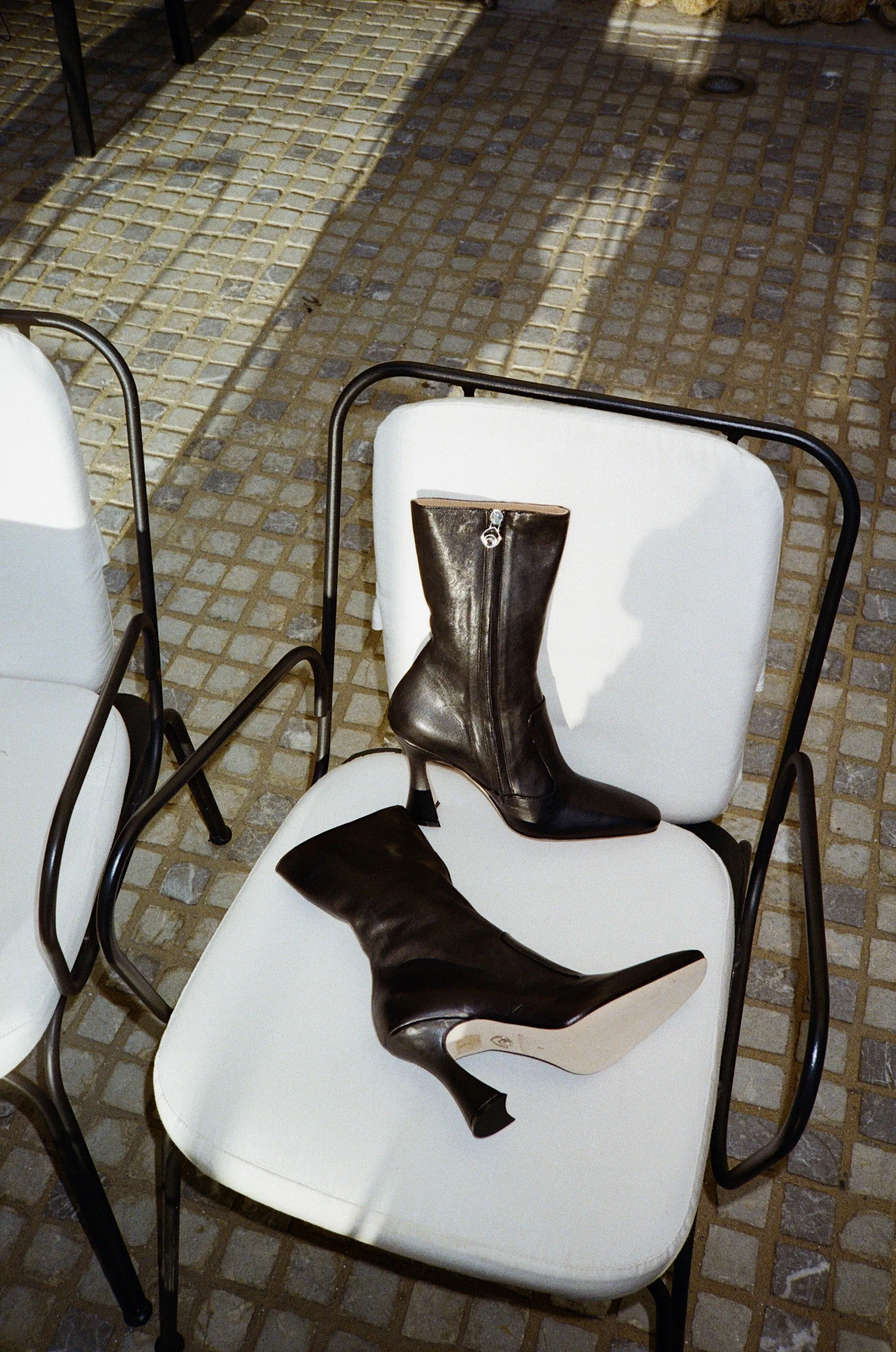 Brandy Boot in Midnight Brother Vellies