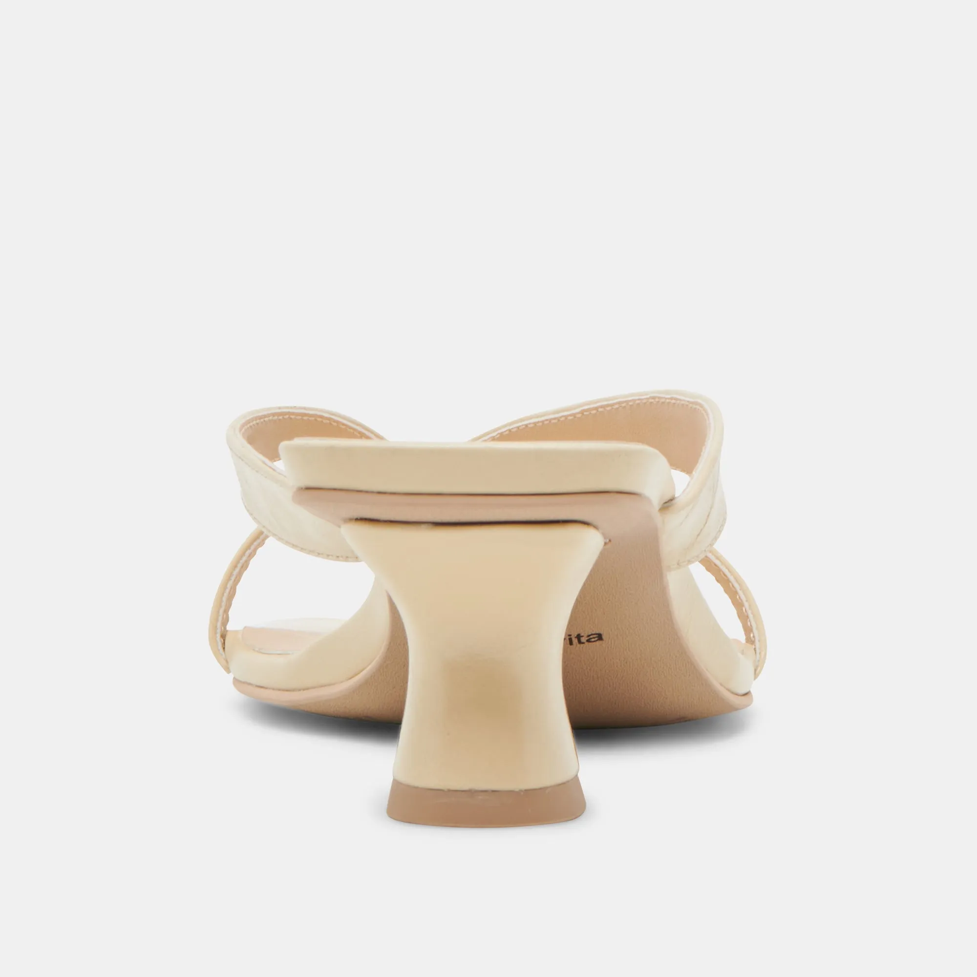 BREVEL WIDE HEELS LIGHT YELLOW LEATHER Dolce Vita