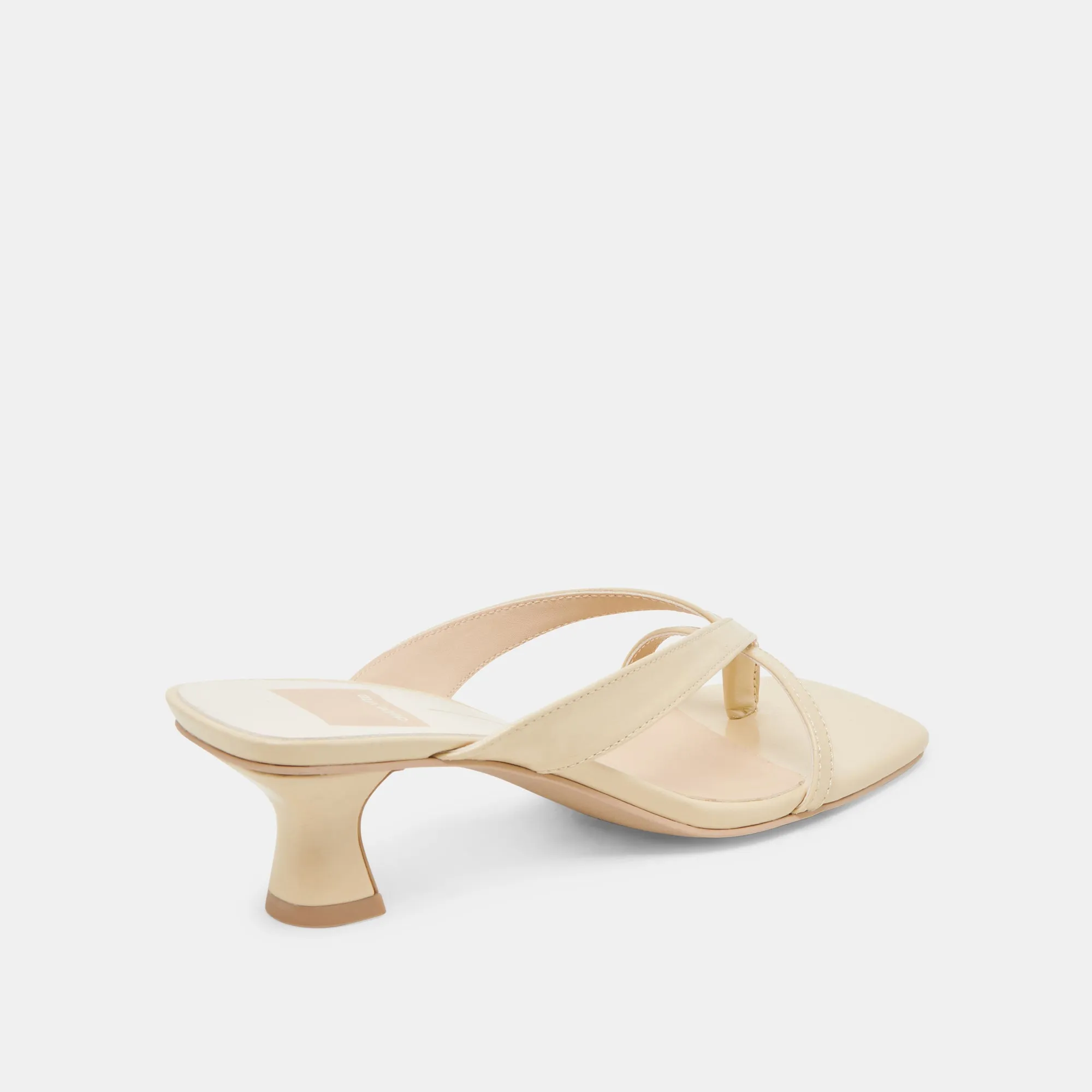 BREVEL WIDE HEELS LIGHT YELLOW LEATHER Dolce Vita