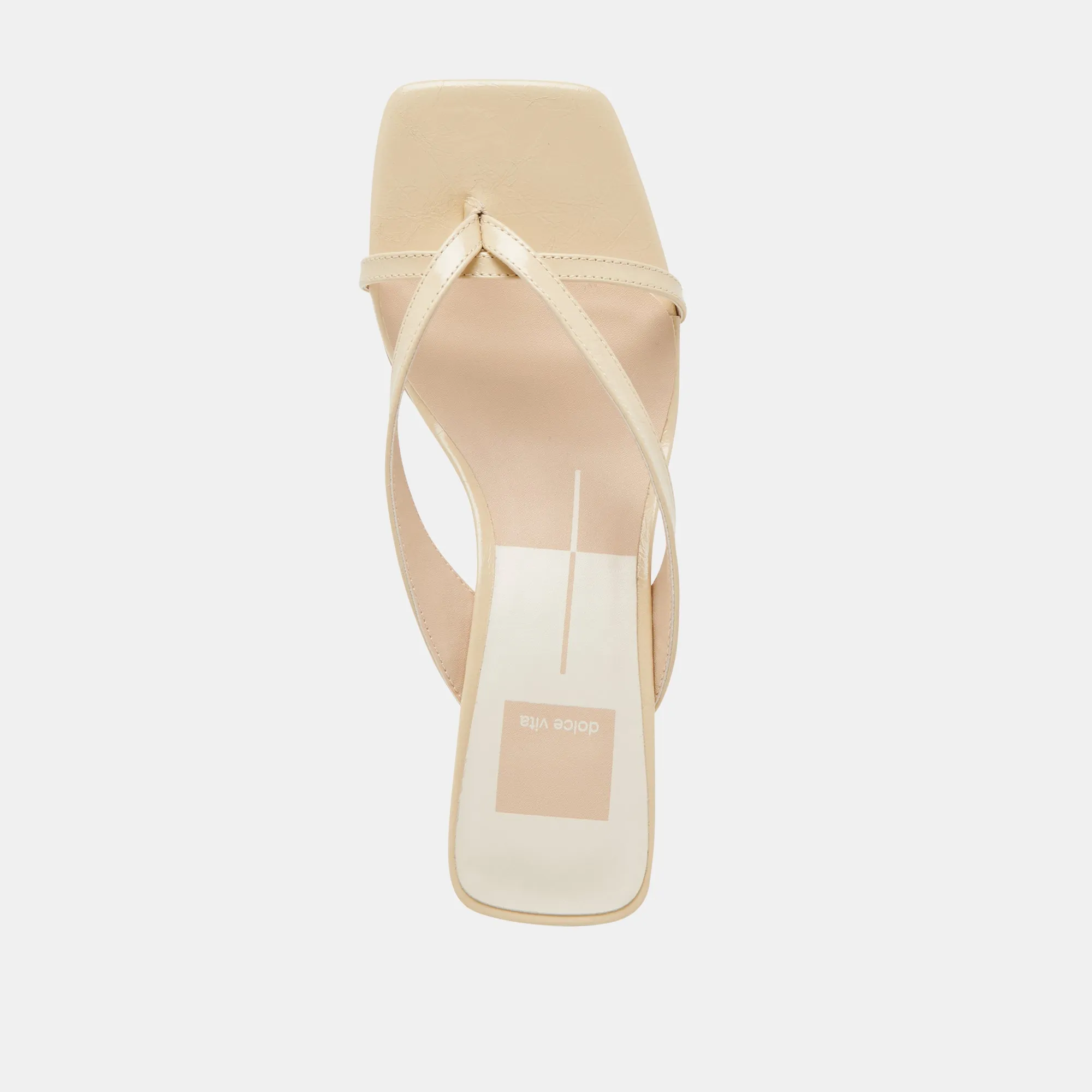 BREVEL WIDE HEELS LIGHT YELLOW LEATHER Dolce Vita