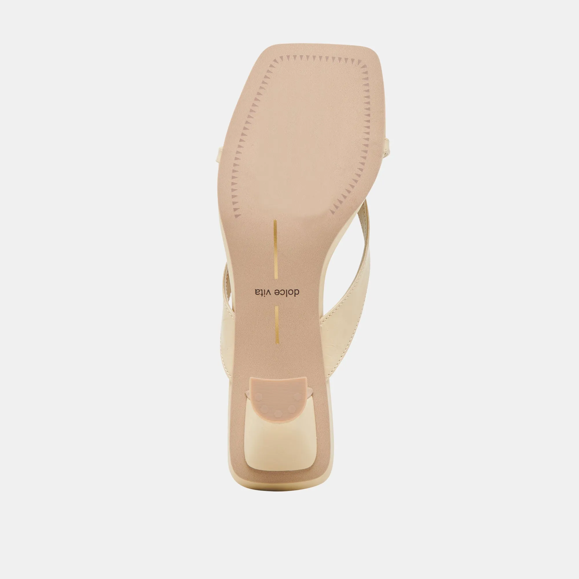 BREVEL WIDE HEELS LIGHT YELLOW LEATHER Dolce Vita