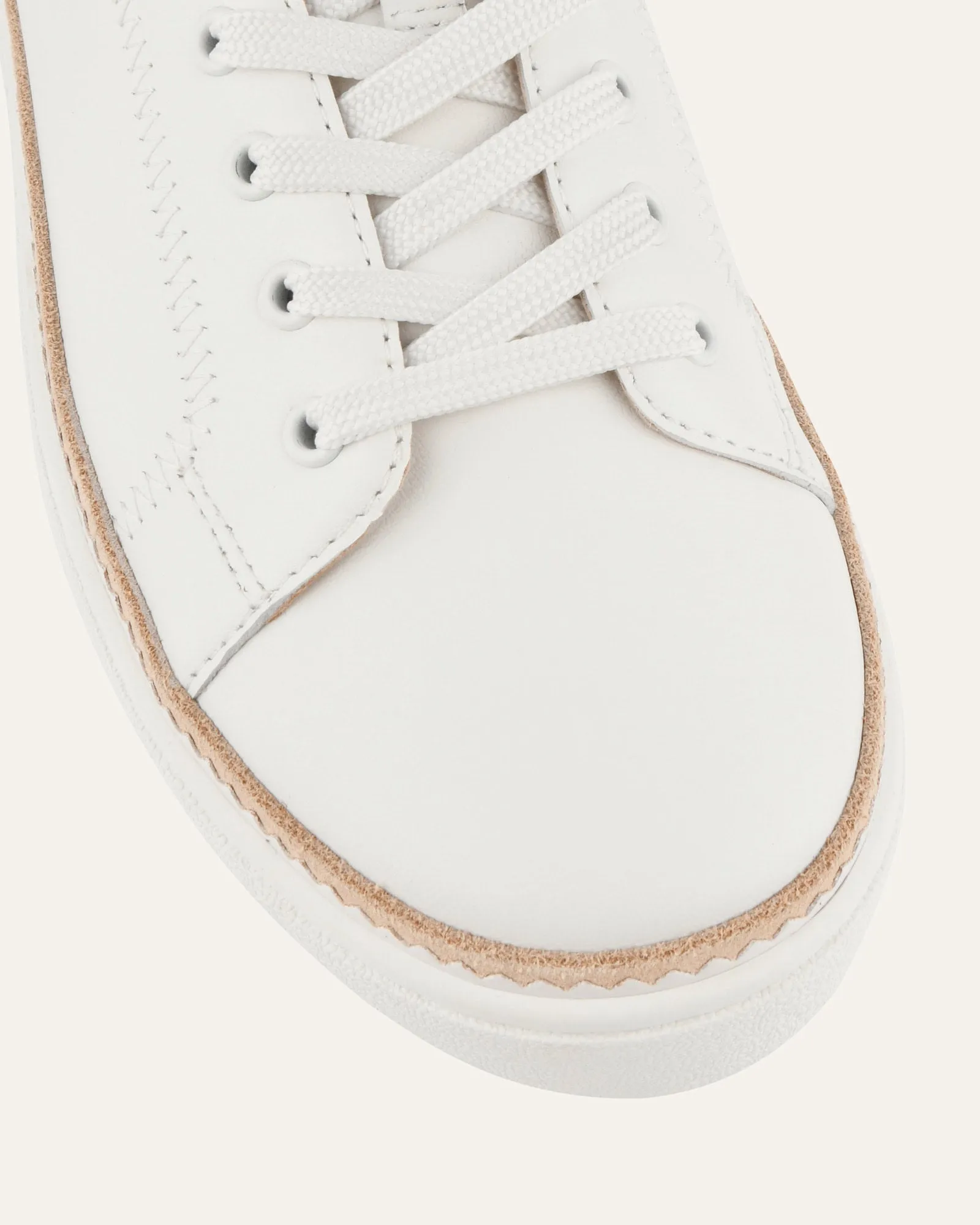 BRINLEY SNEAKERS WHITE LEATHER Jo Mercer