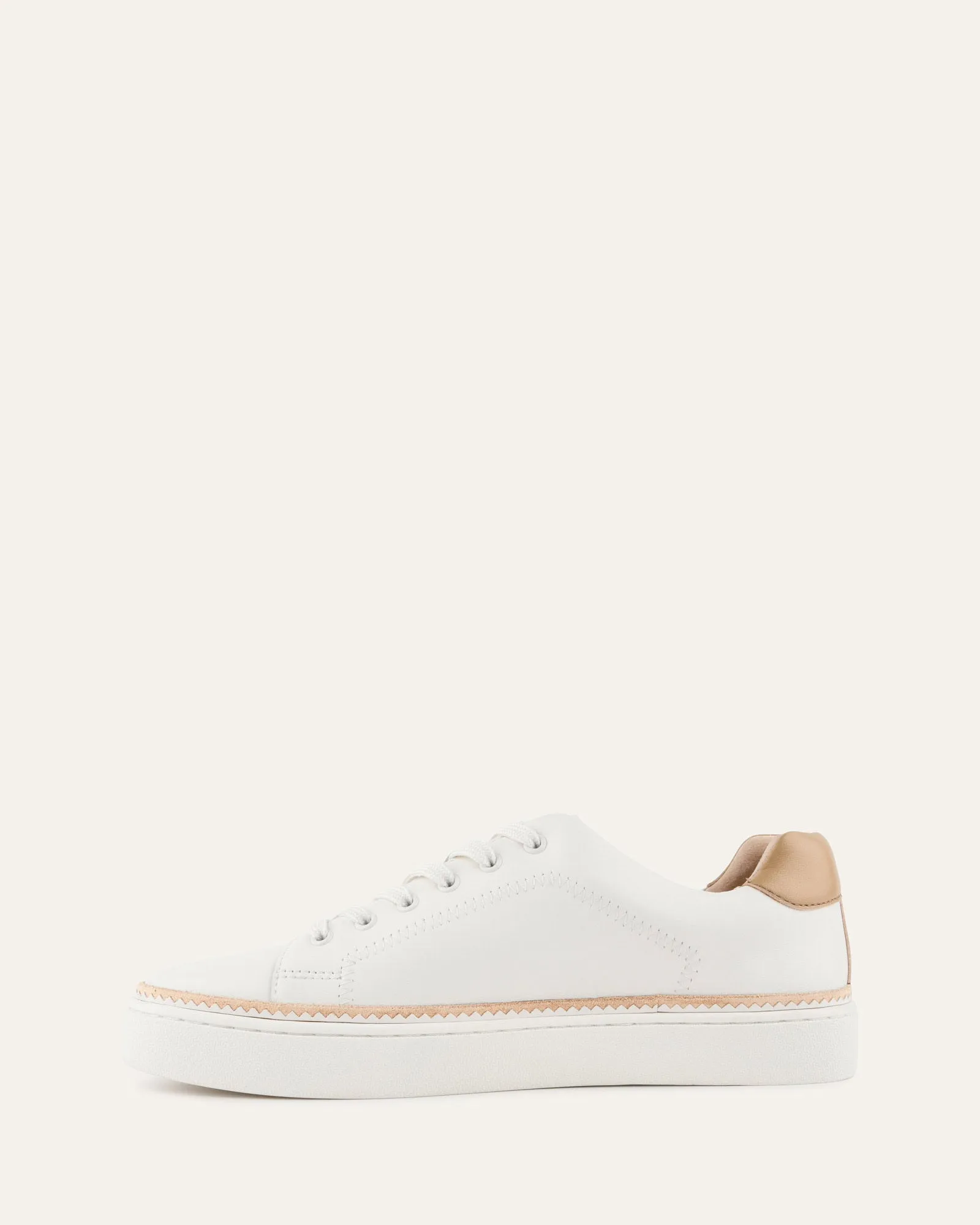 BRINLEY SNEAKERS WHITE LEATHER Jo Mercer