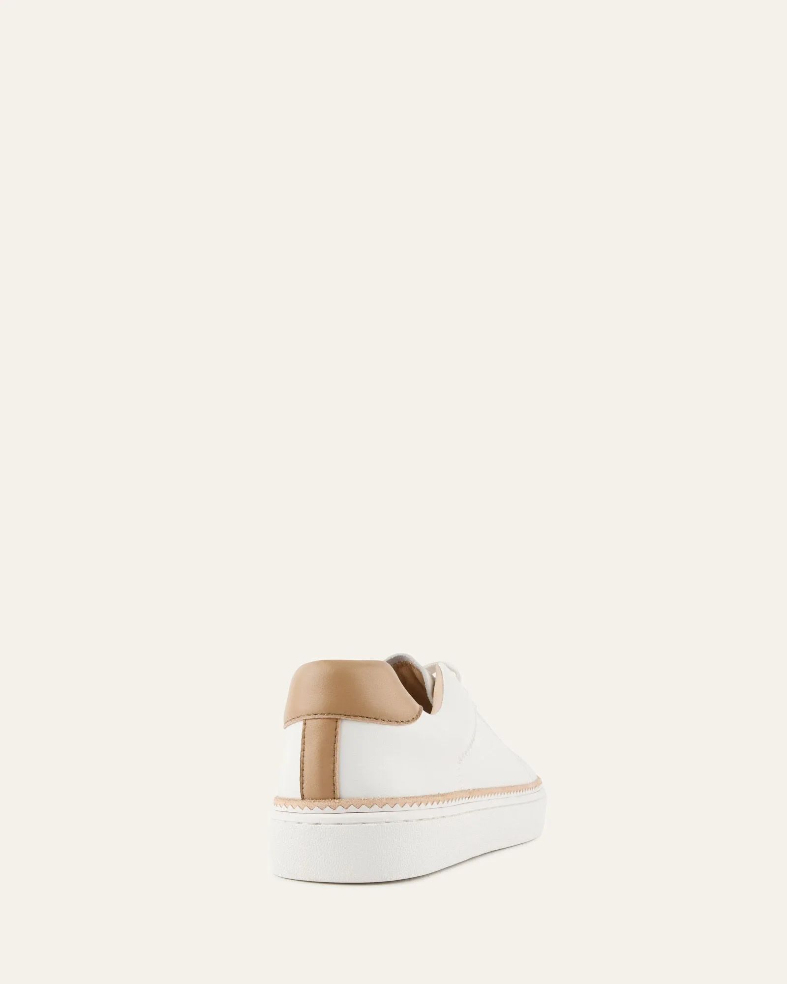 BRINLEY SNEAKERS WHITE LEATHER Jo Mercer