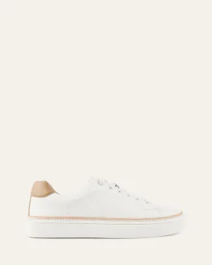 BRINLEY SNEAKERS WHITE LEATHER Jo Mercer