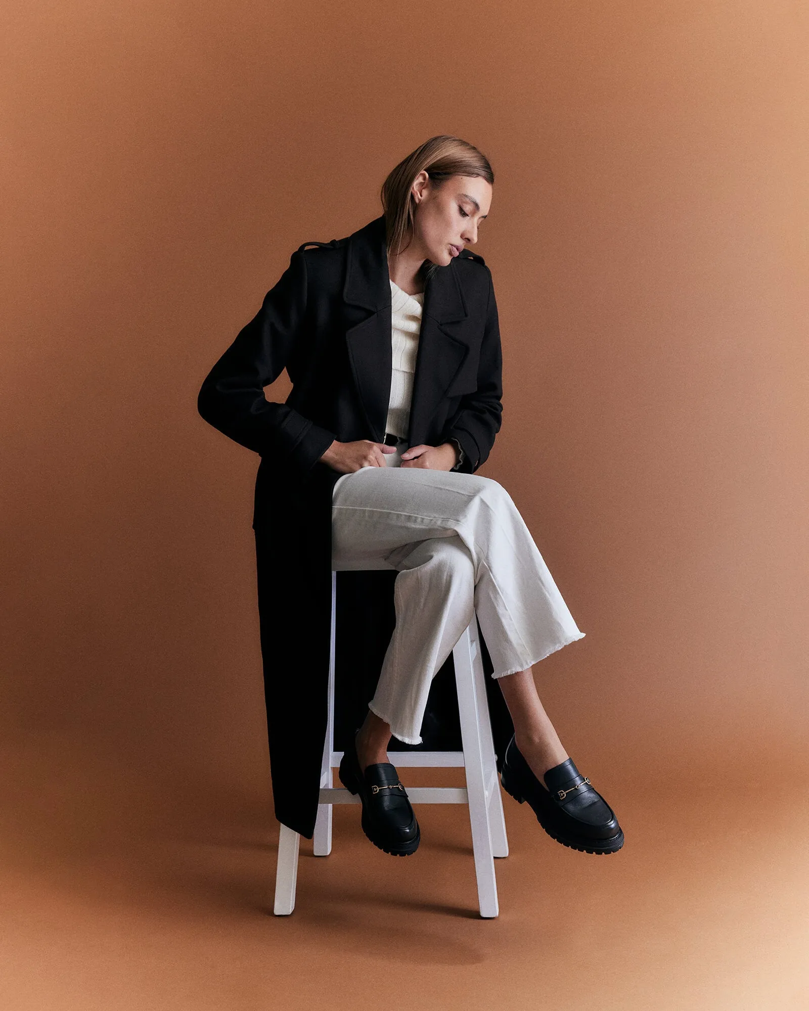 BRIXTON LOAFERS BLACK LEATHER Jo Mercer