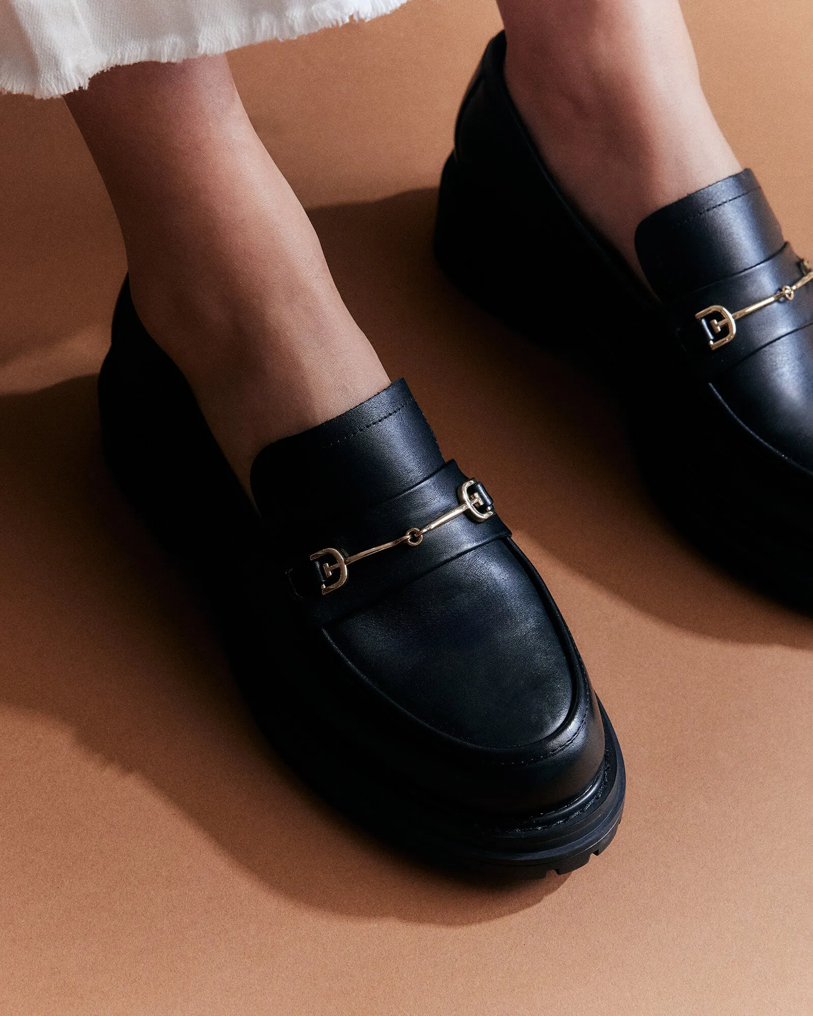 BRIXTON LOAFERS BLACK LEATHER Jo Mercer