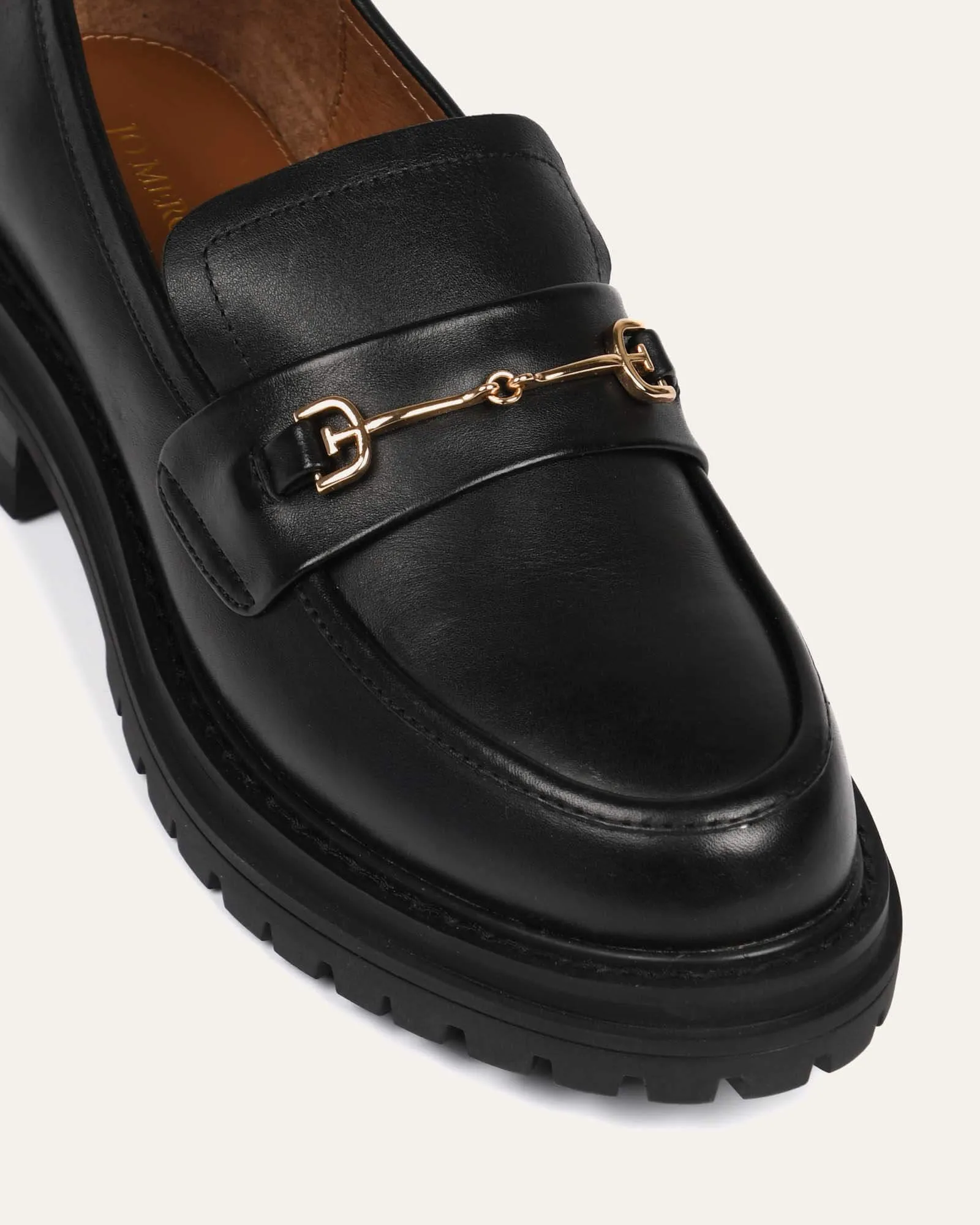 BRIXTON LOAFERS BLACK LEATHER Jo Mercer