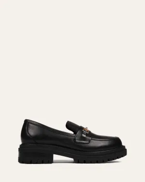 BRIXTON LOAFERS BLACK LEATHER Jo Mercer