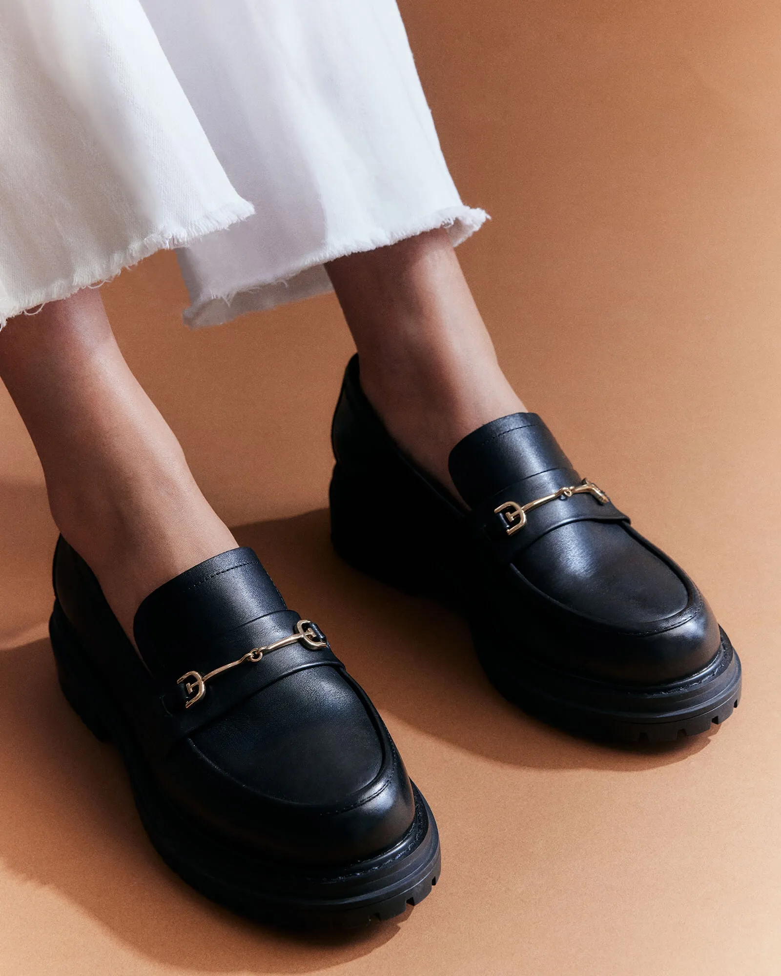BRIXTON LOAFERS BLACK LEATHER Jo Mercer