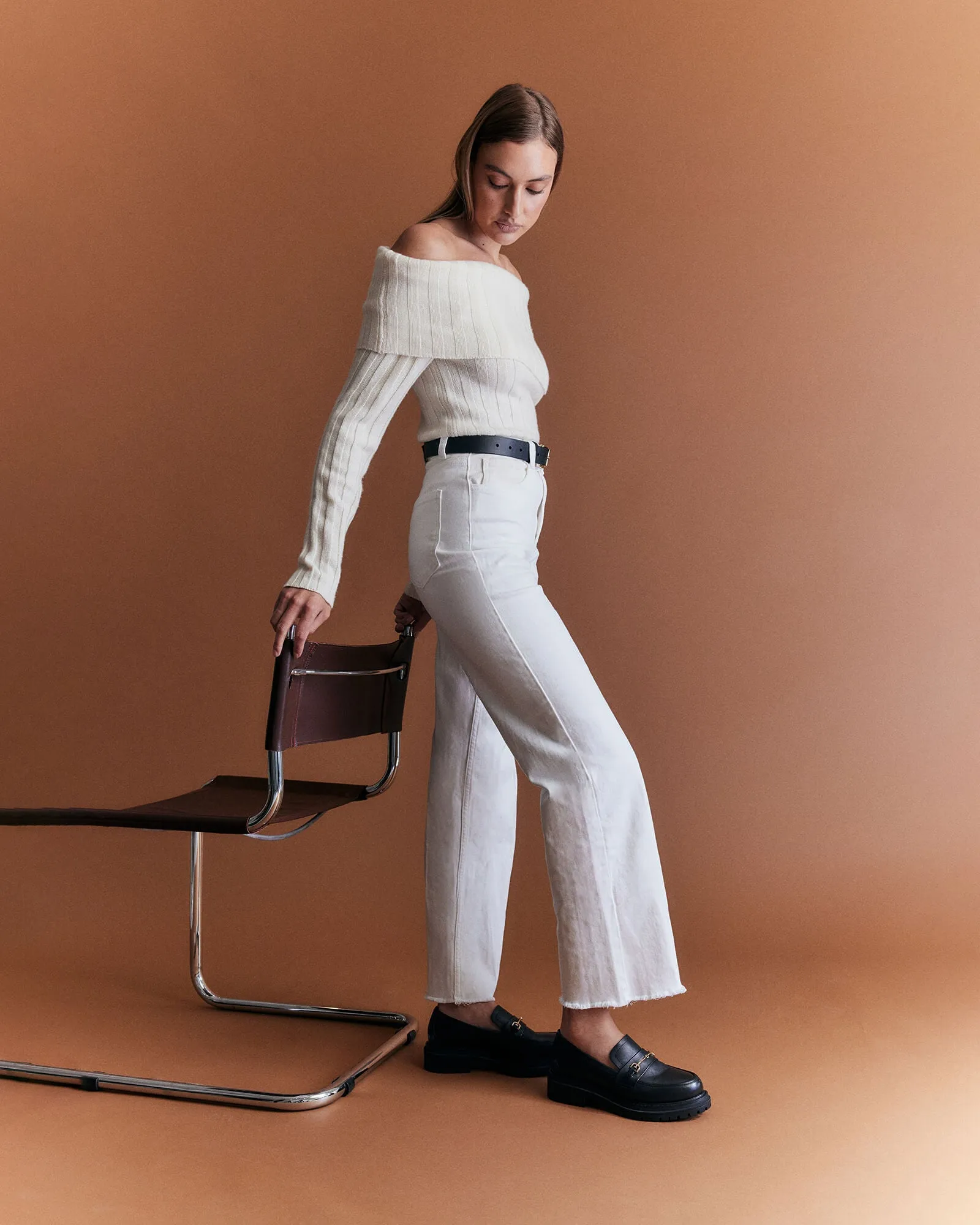 BRIXTON LOAFERS BLACK LEATHER Jo Mercer