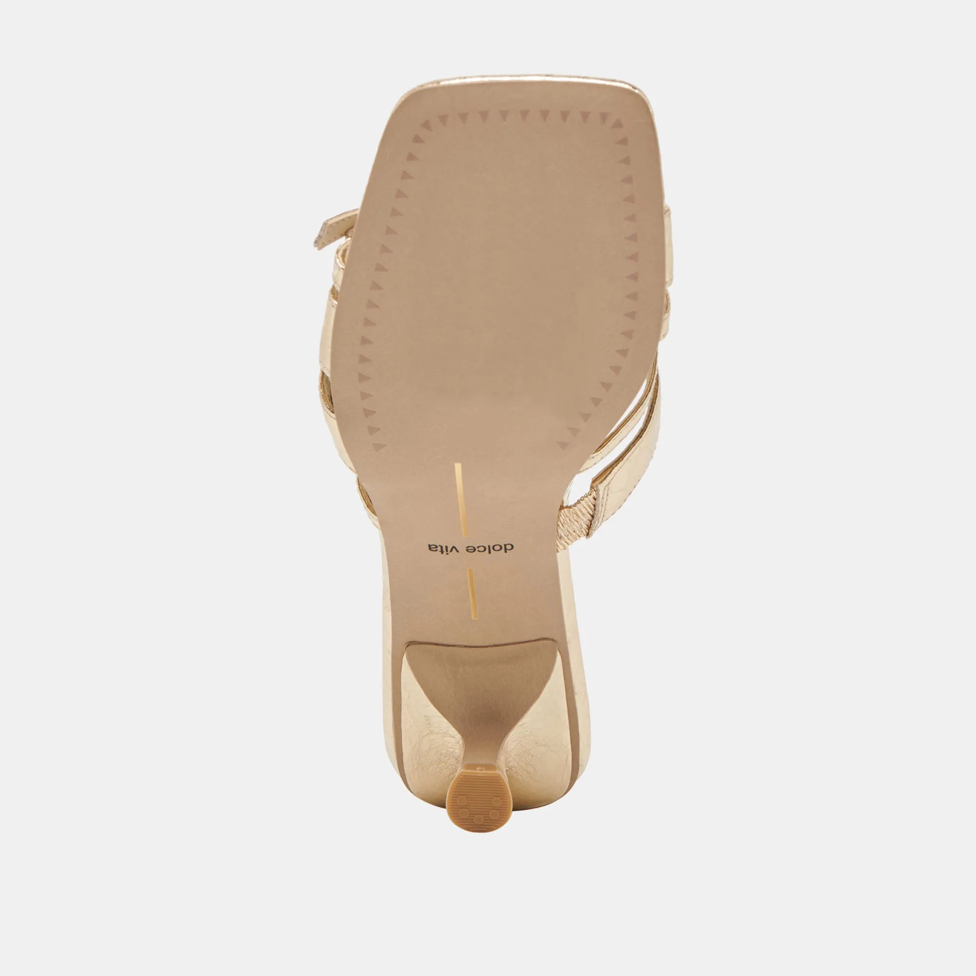 BRYANT HEELS GOLD DISTRESSED LEATHER Dolce Vita