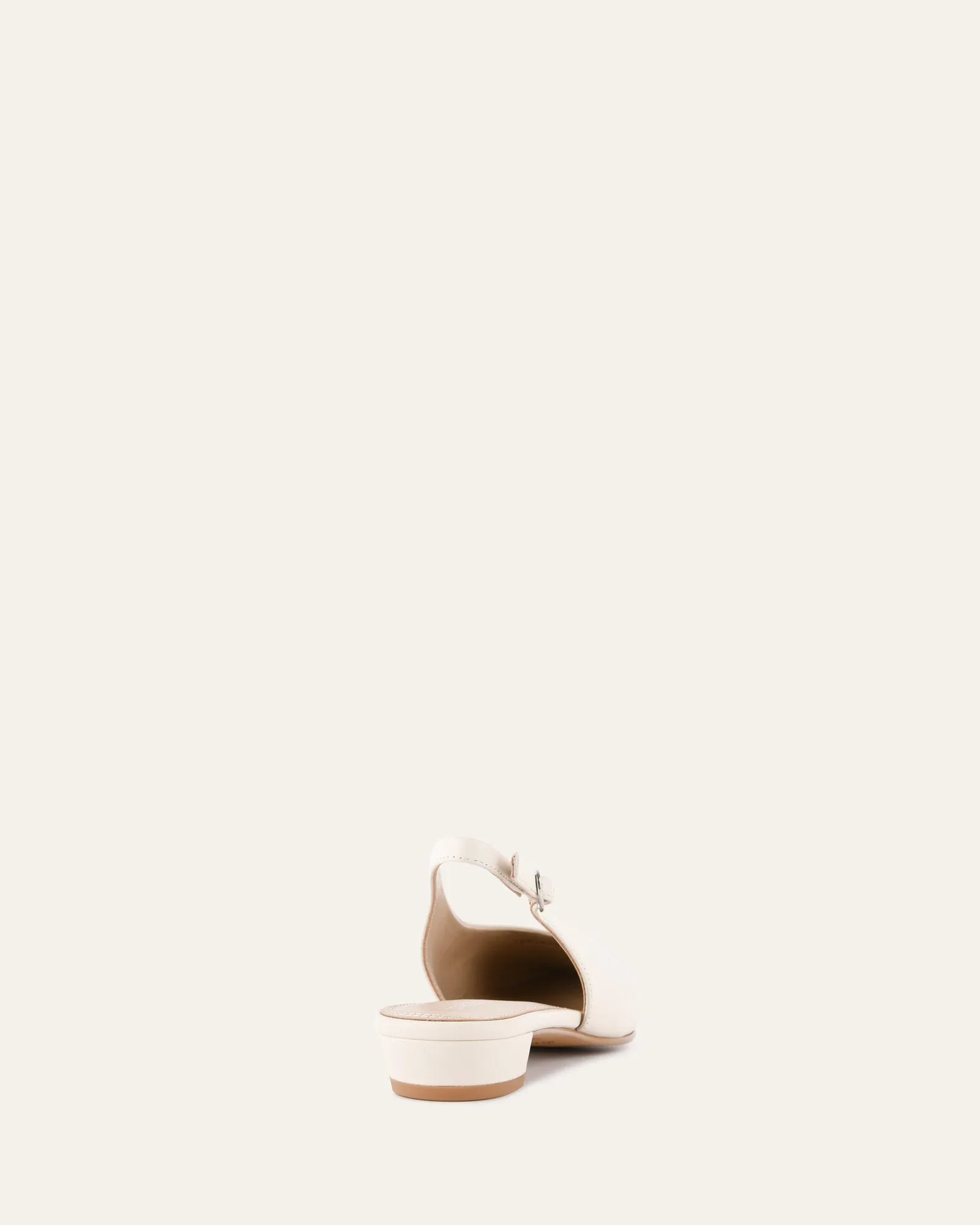 BRYCE DRESS FLATS OFF WHITE LEATHER Jo Mercer