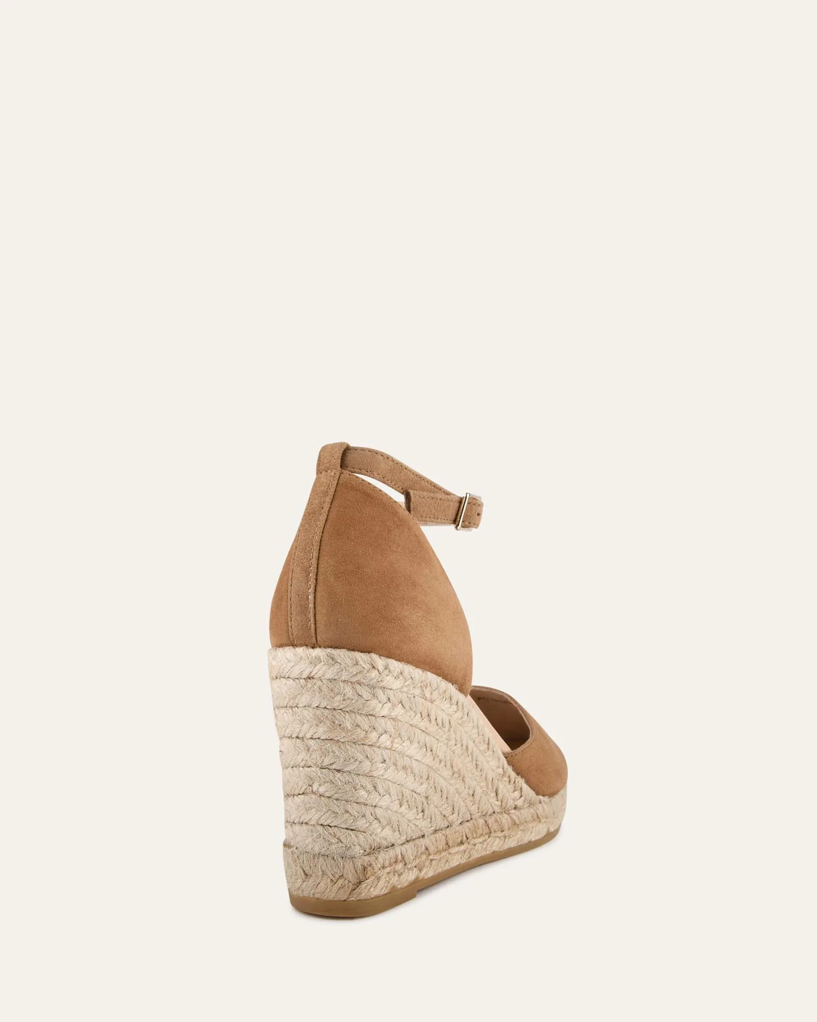 CAIRO HIGH HEEL ESPADRILLES CAMEL SUEDE Jo Mercer