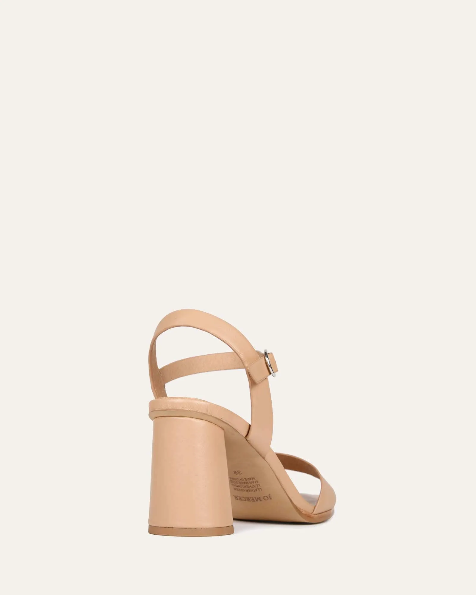 CALAIS HIGH HEEL SANDALS BEIGE LEATHER Jo Mercer