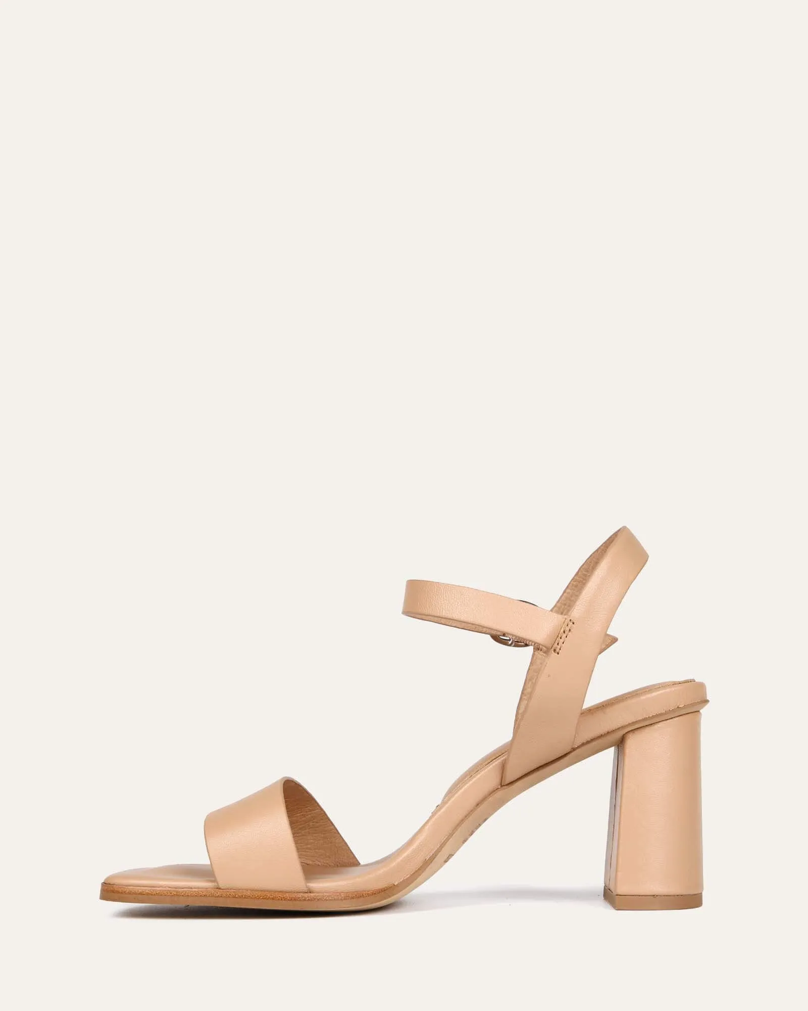 CALAIS HIGH HEEL SANDALS BEIGE LEATHER Jo Mercer