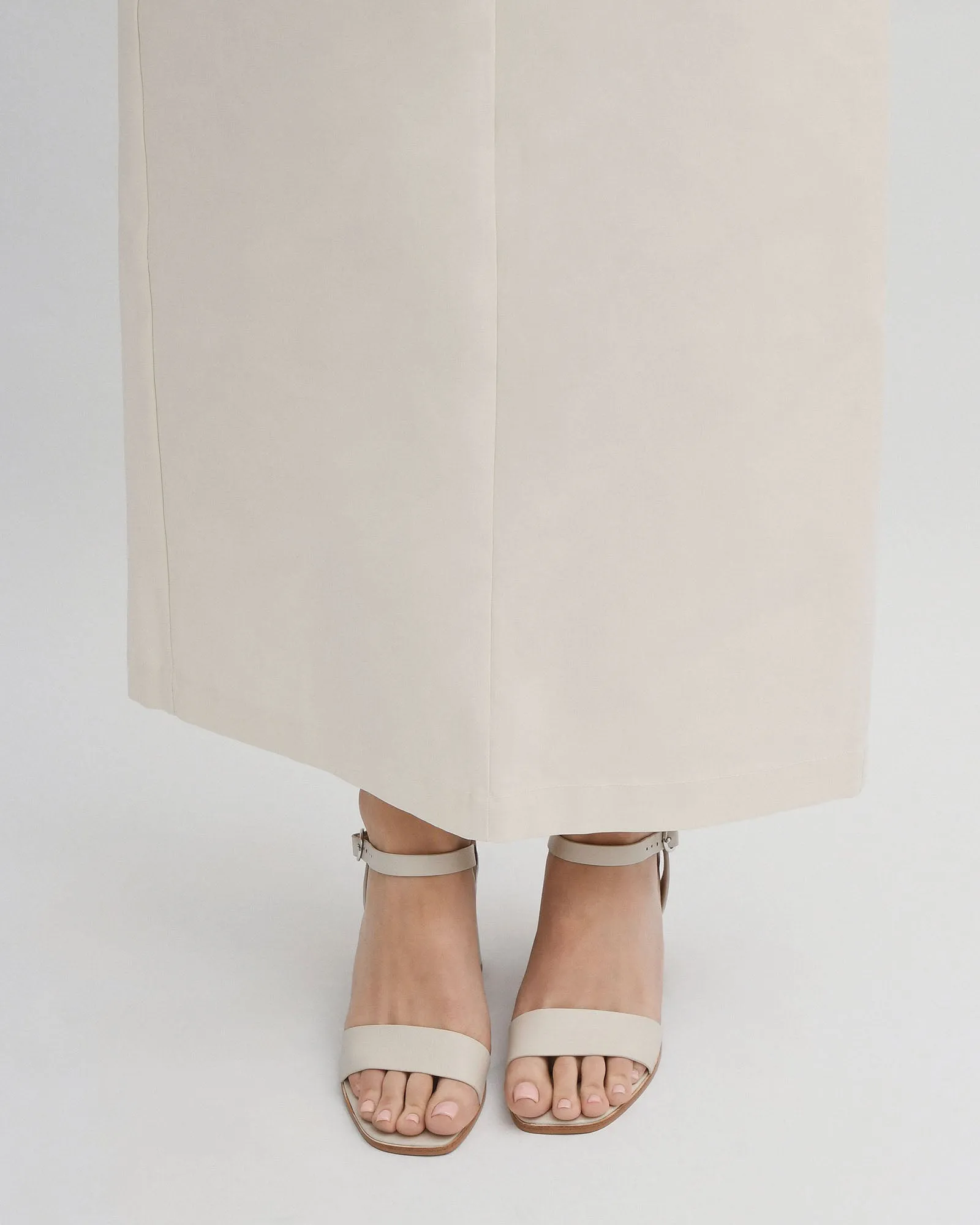 CALAIS HIGH HEEL SANDALS BONE LEATHER Jo Mercer