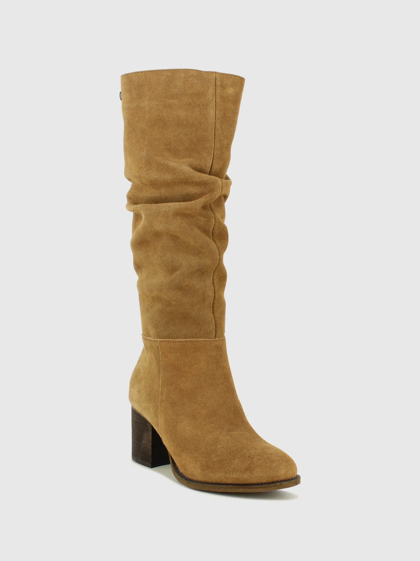 Camel Zip Up Boots