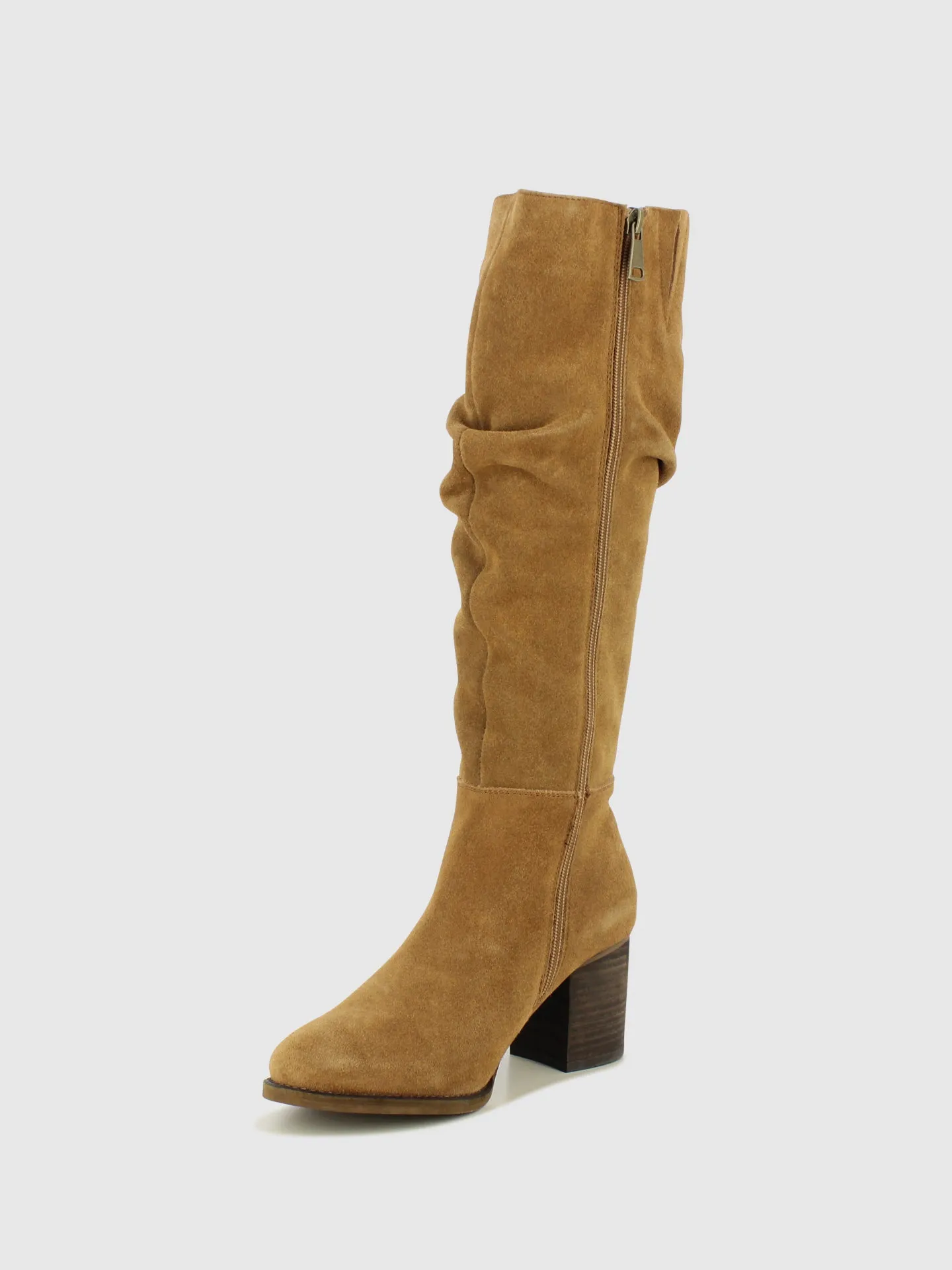 Camel Zip Up Boots