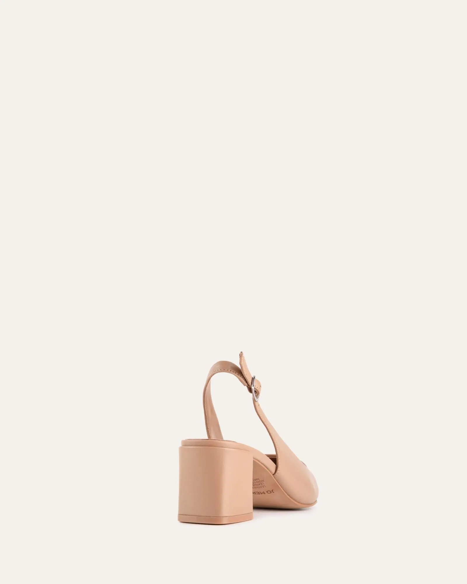 CARA LOW HEELS TAN LEATHER Jo Mercer