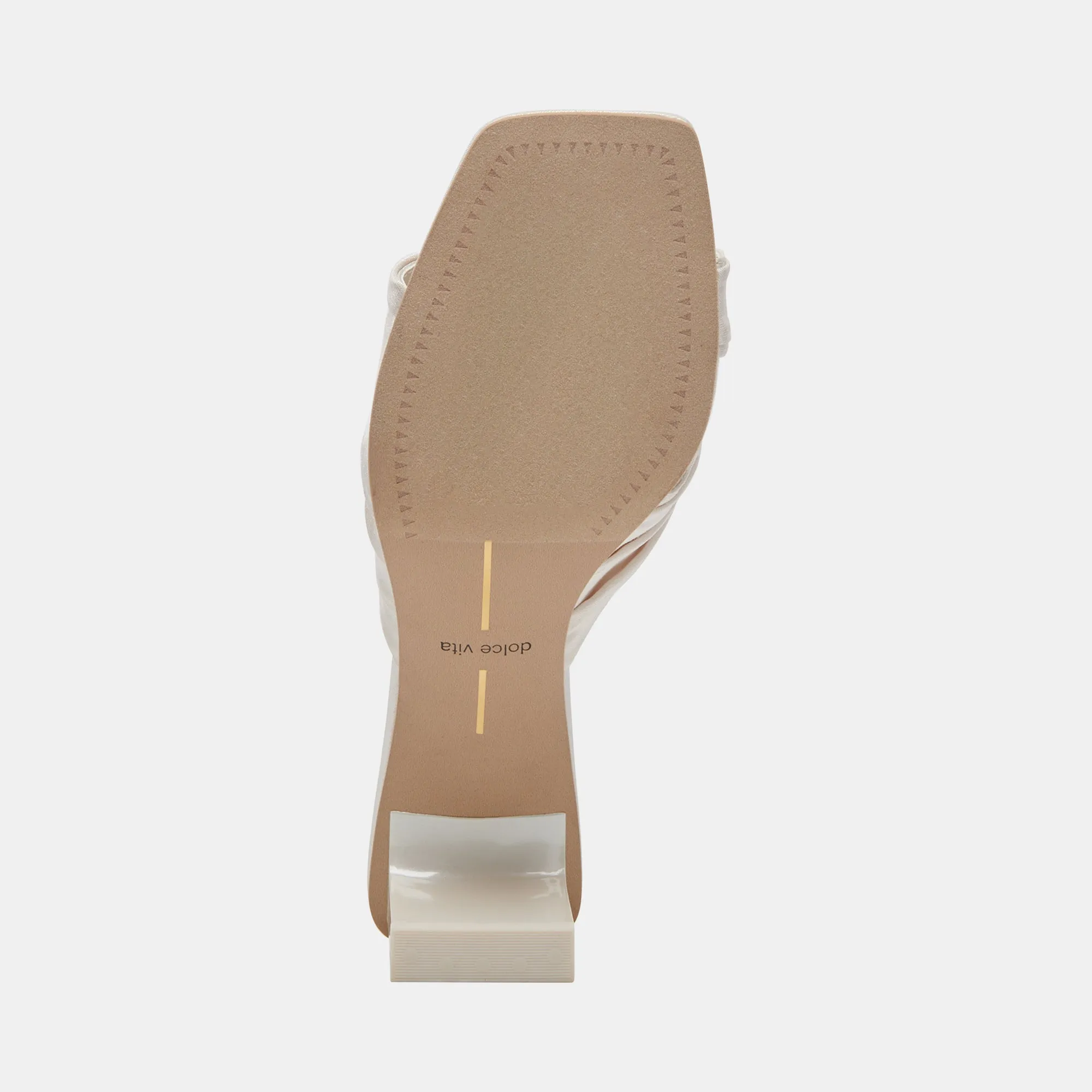CARLAN HEELS OFF WHITE SILK Dolce Vita