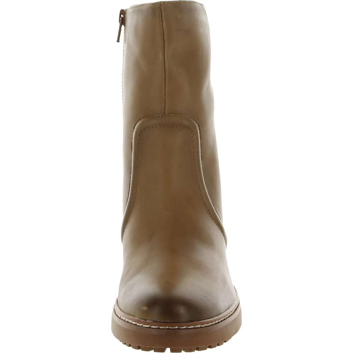 Catie Womens Leather Heels Mid-Calf Boots