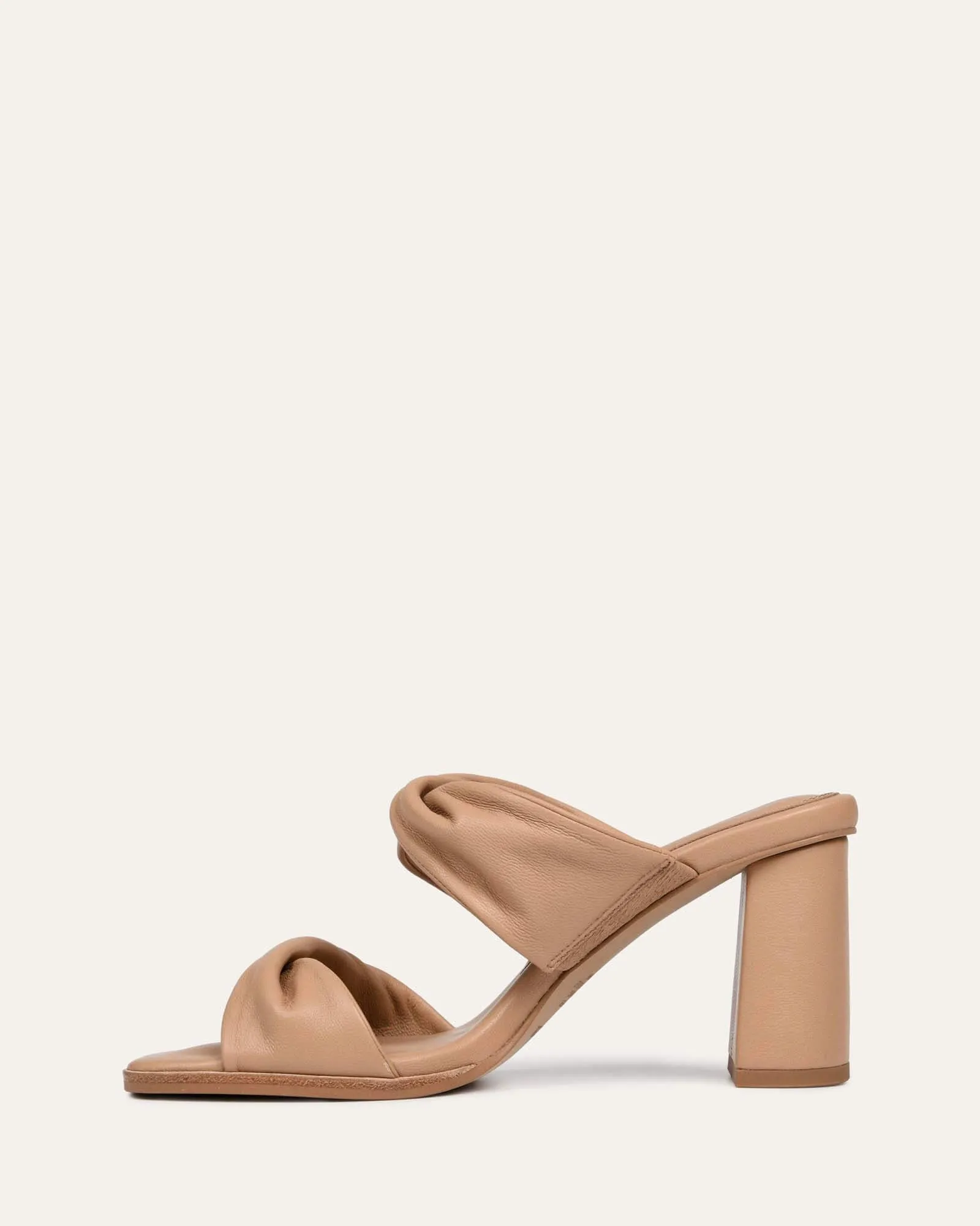 CAYLIE HIGH HEEL SANDALS BEIGE LEATHER Jo Mercer