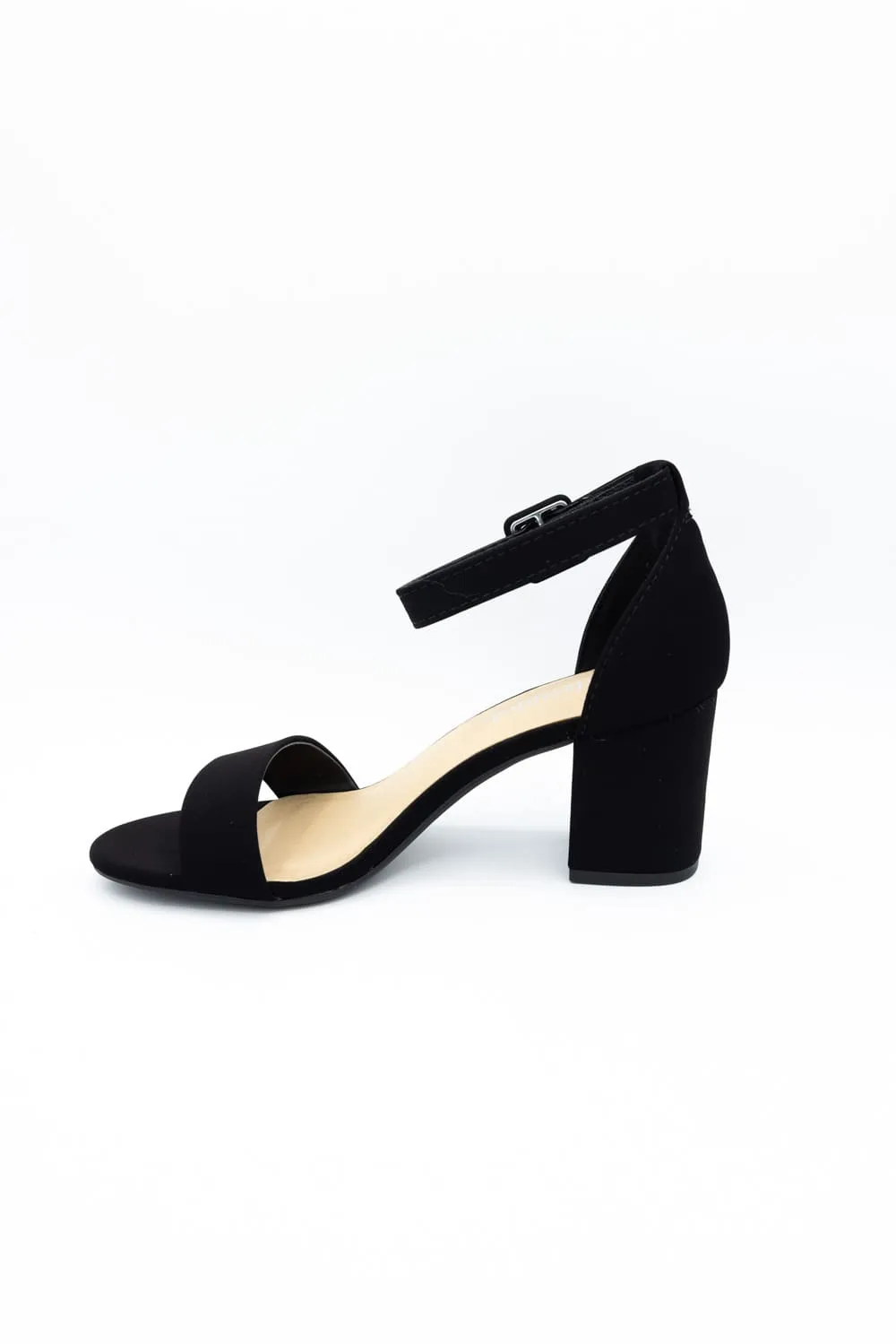 City Classified Cake Block Heels for Women in Black | CAKE-S BLACK