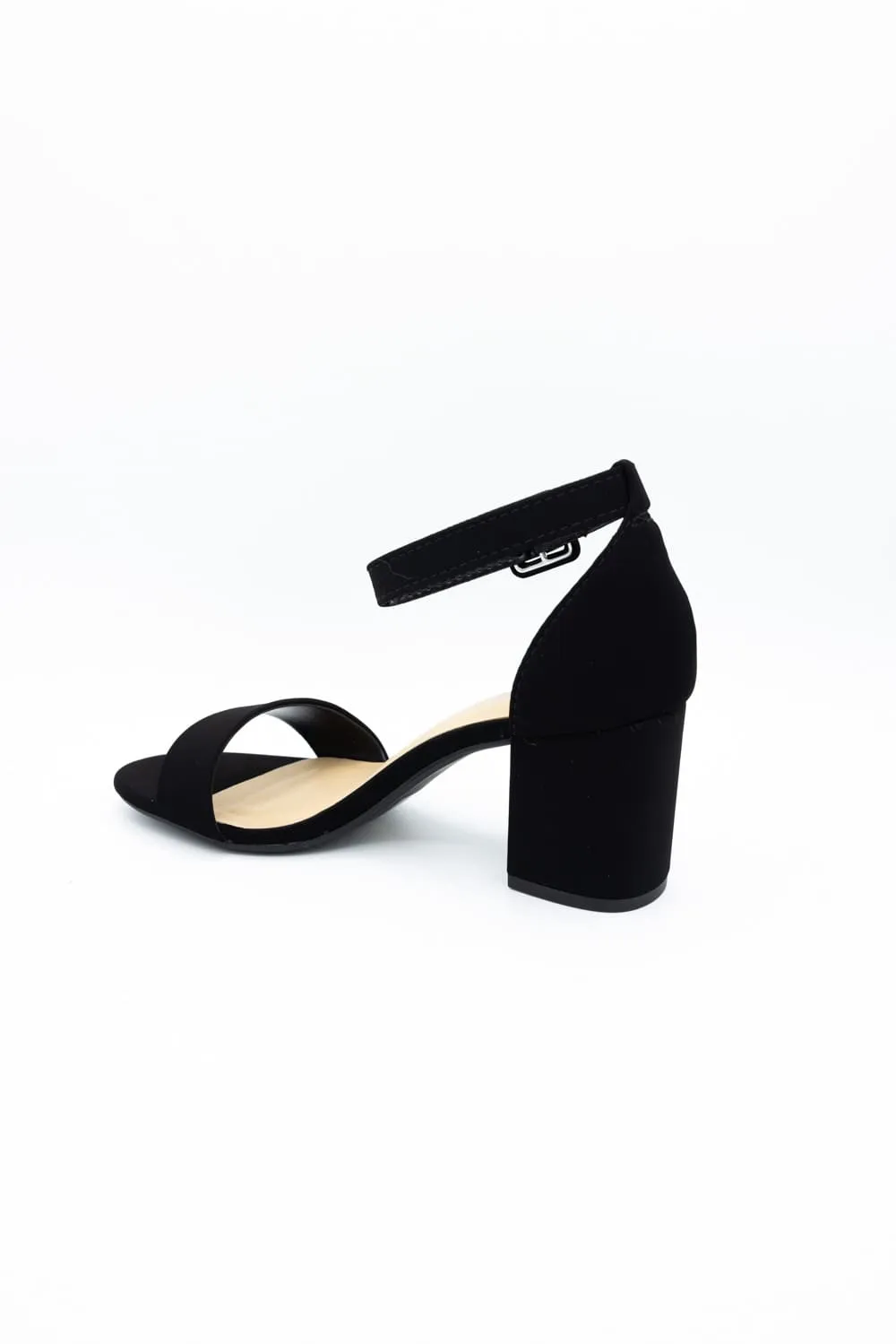 City Classified Cake Block Heels for Women in Black | CAKE-S BLACK