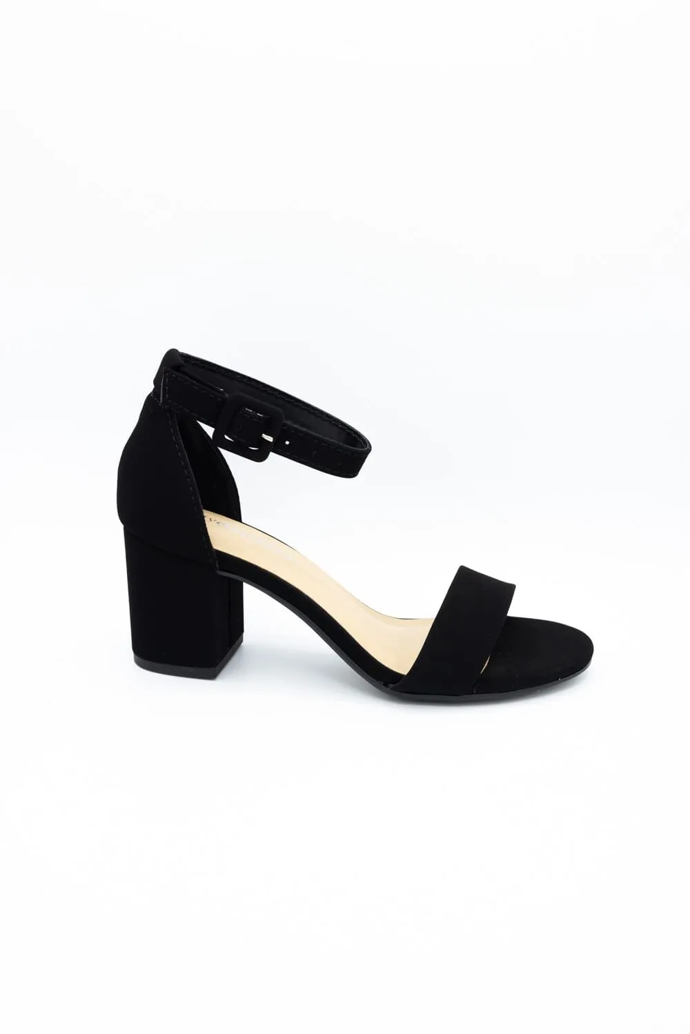 City Classified Cake Block Heels for Women in Black | CAKE-S BLACK