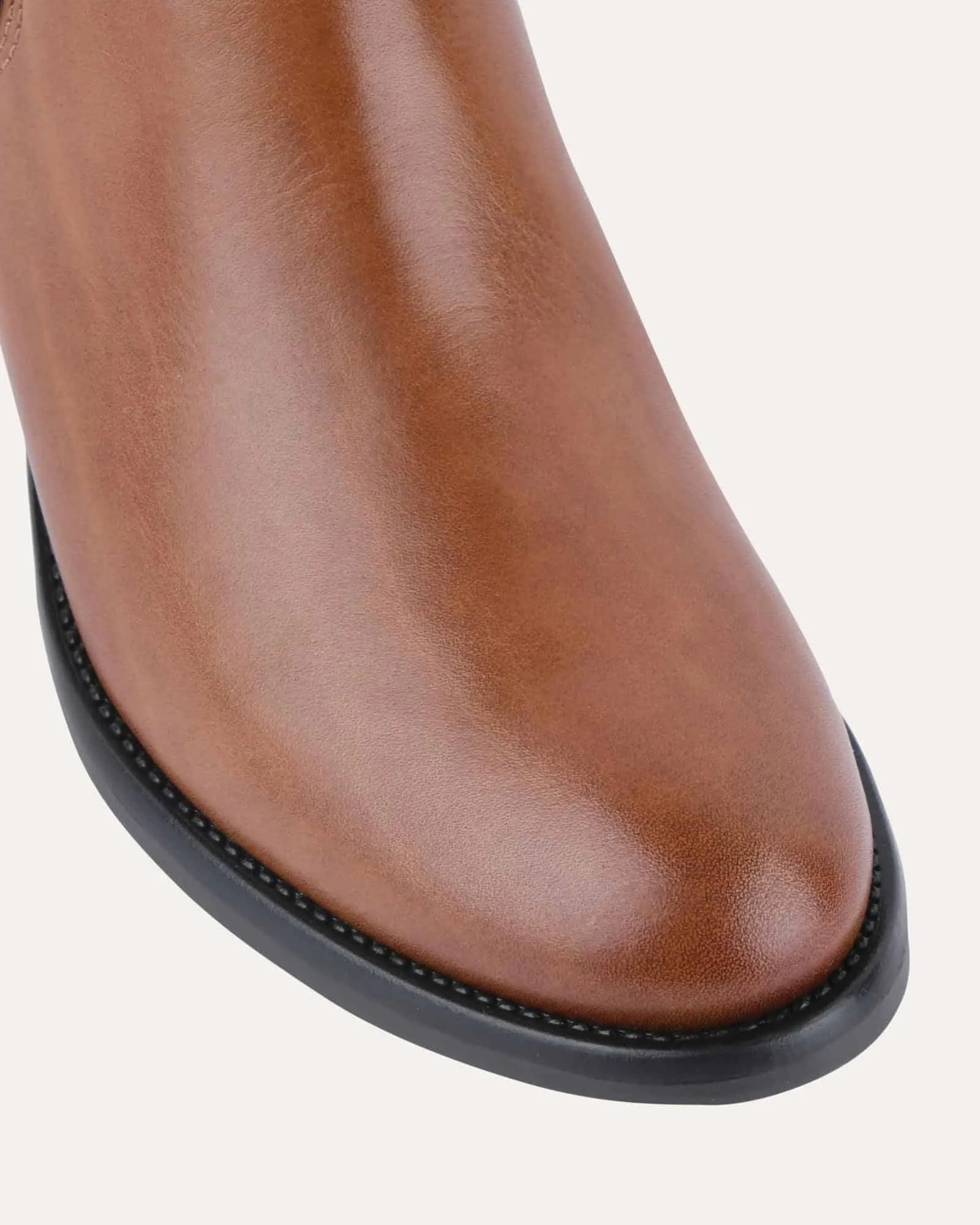 CLAIRE MID ANKLE BOOTS BRANDY LEATHER Jo Mercer
