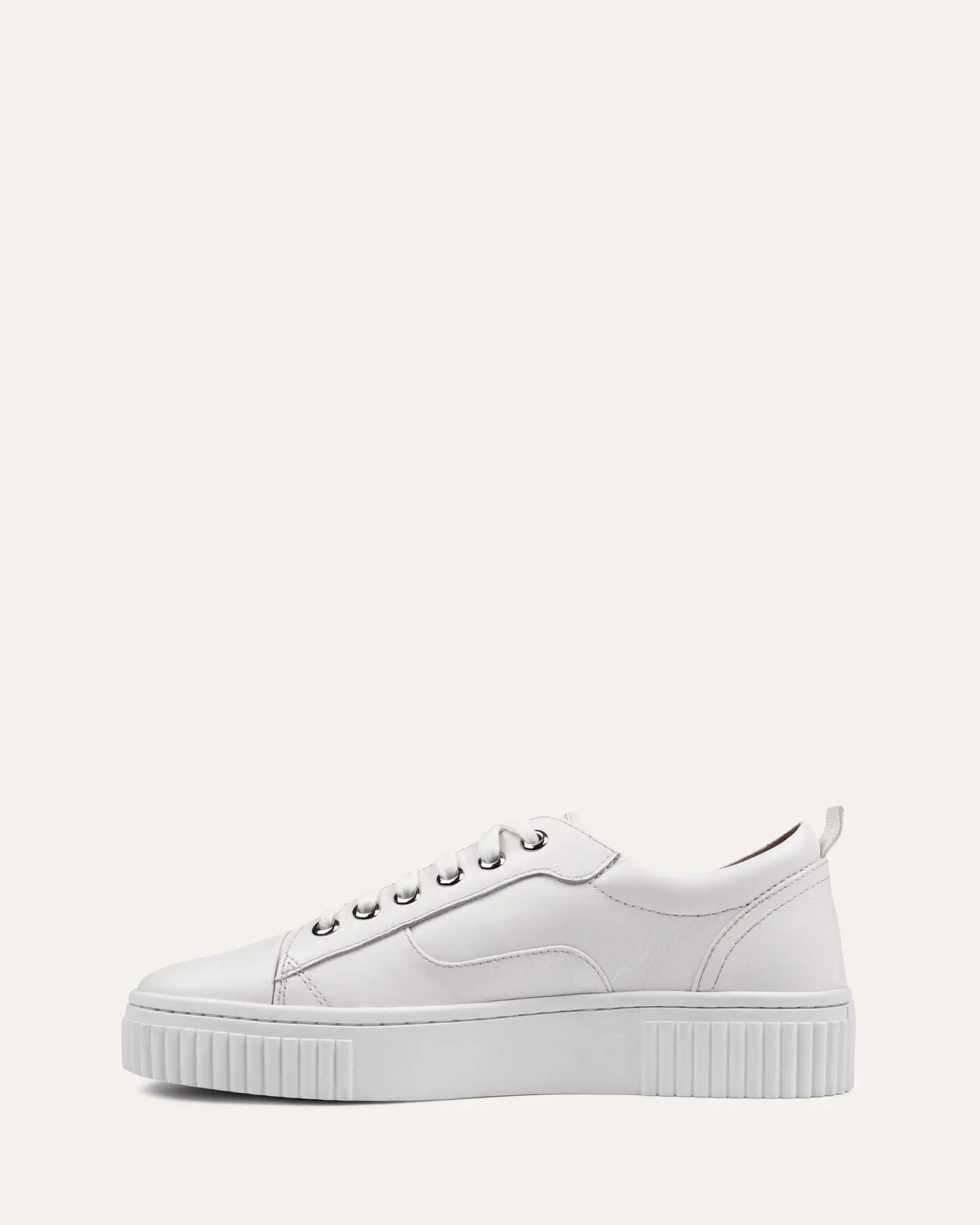 CLAREMONT SNEAKERS WHITE LEATHER Jo Mercer