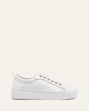 CLAREMONT SNEAKERS WHITE LEATHER Jo Mercer