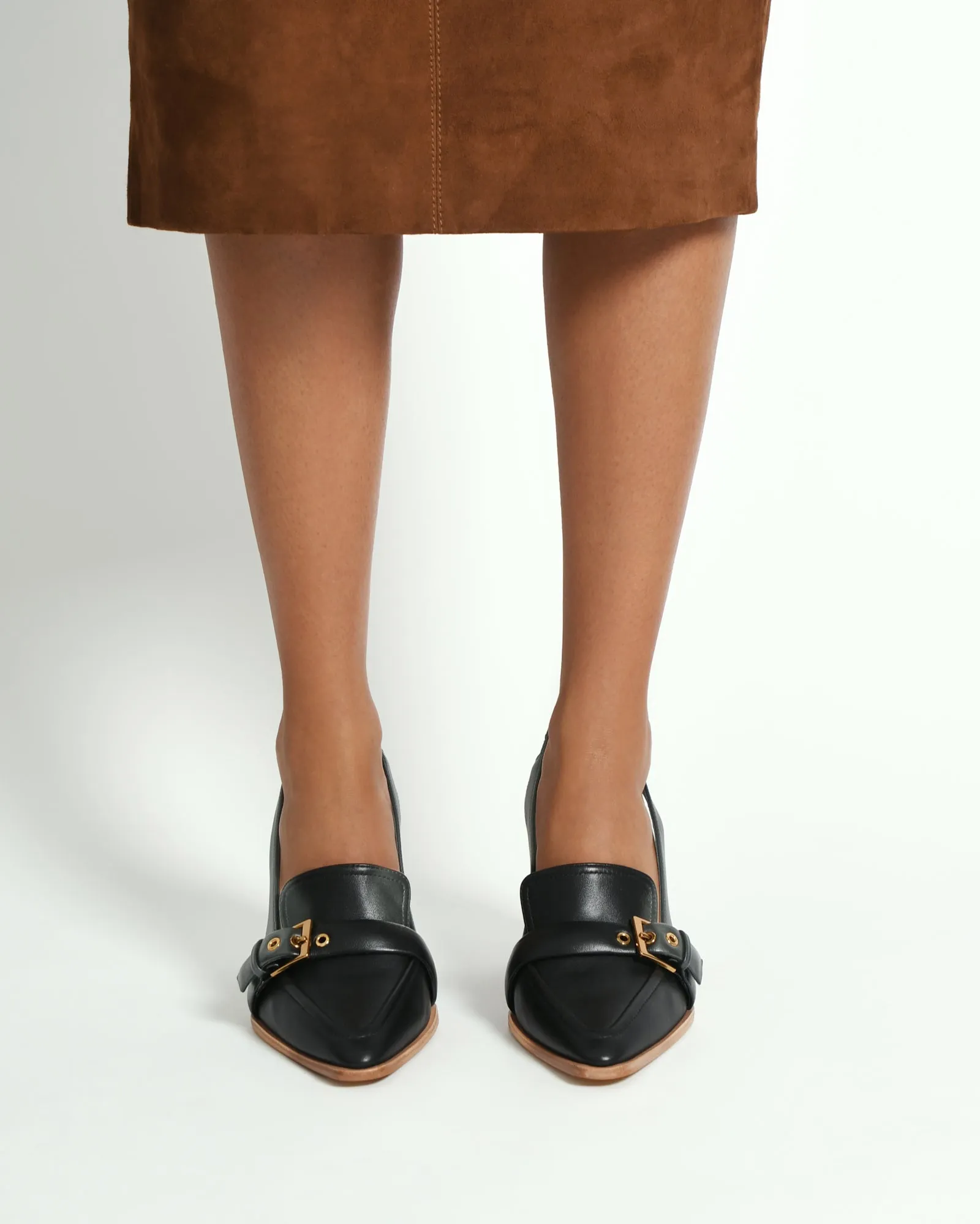 CODIE HIGH HEELS BLACK LEATHER Jo Mercer