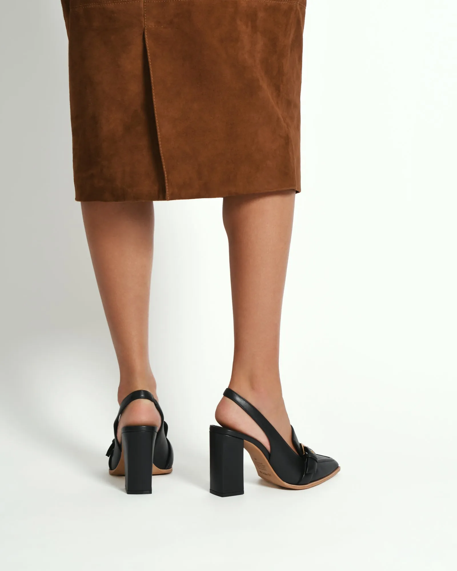 CODIE HIGH HEELS BLACK LEATHER Jo Mercer