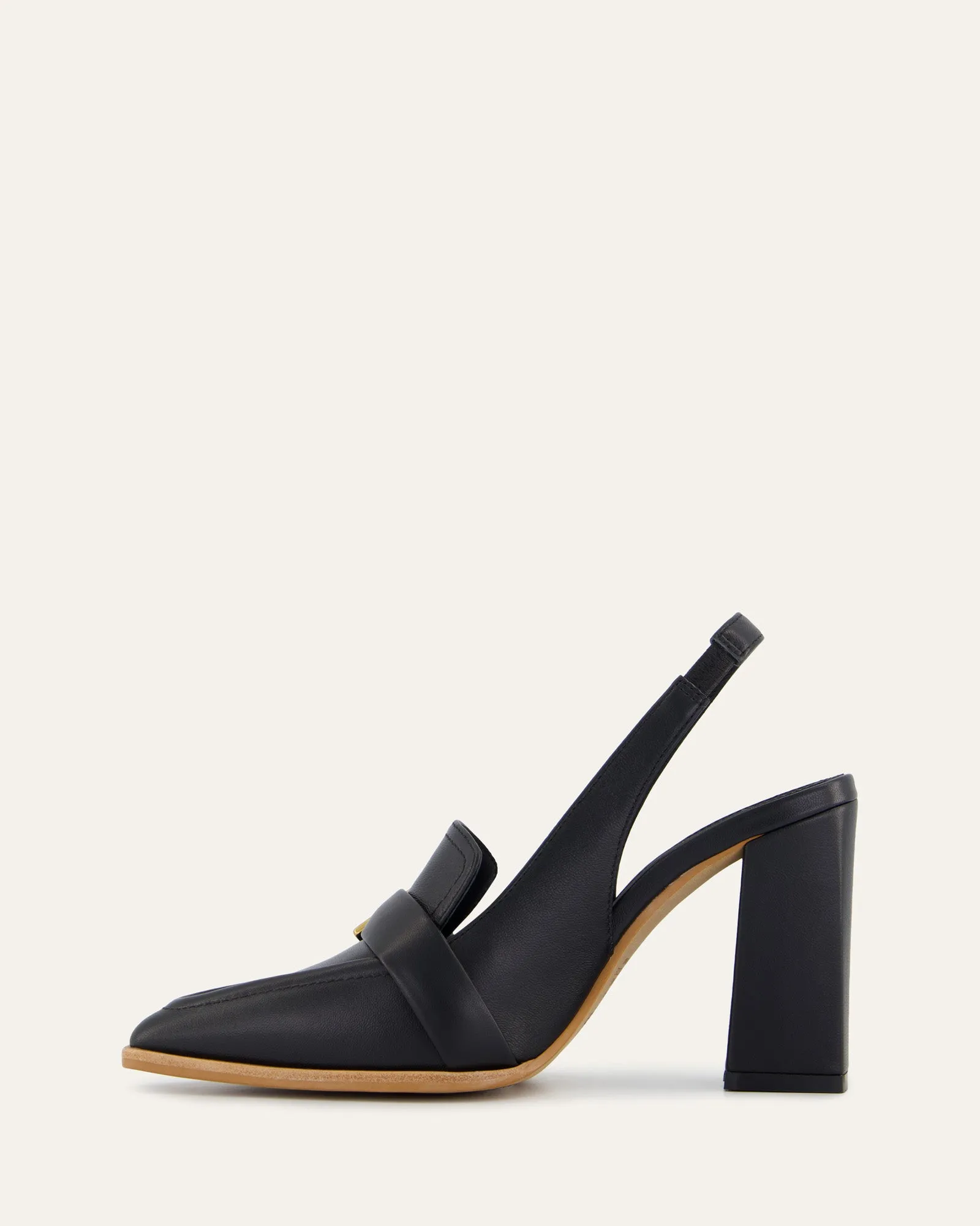 CODIE HIGH HEELS BLACK LEATHER Jo Mercer