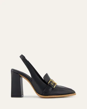 CODIE HIGH HEELS BLACK LEATHER Jo Mercer