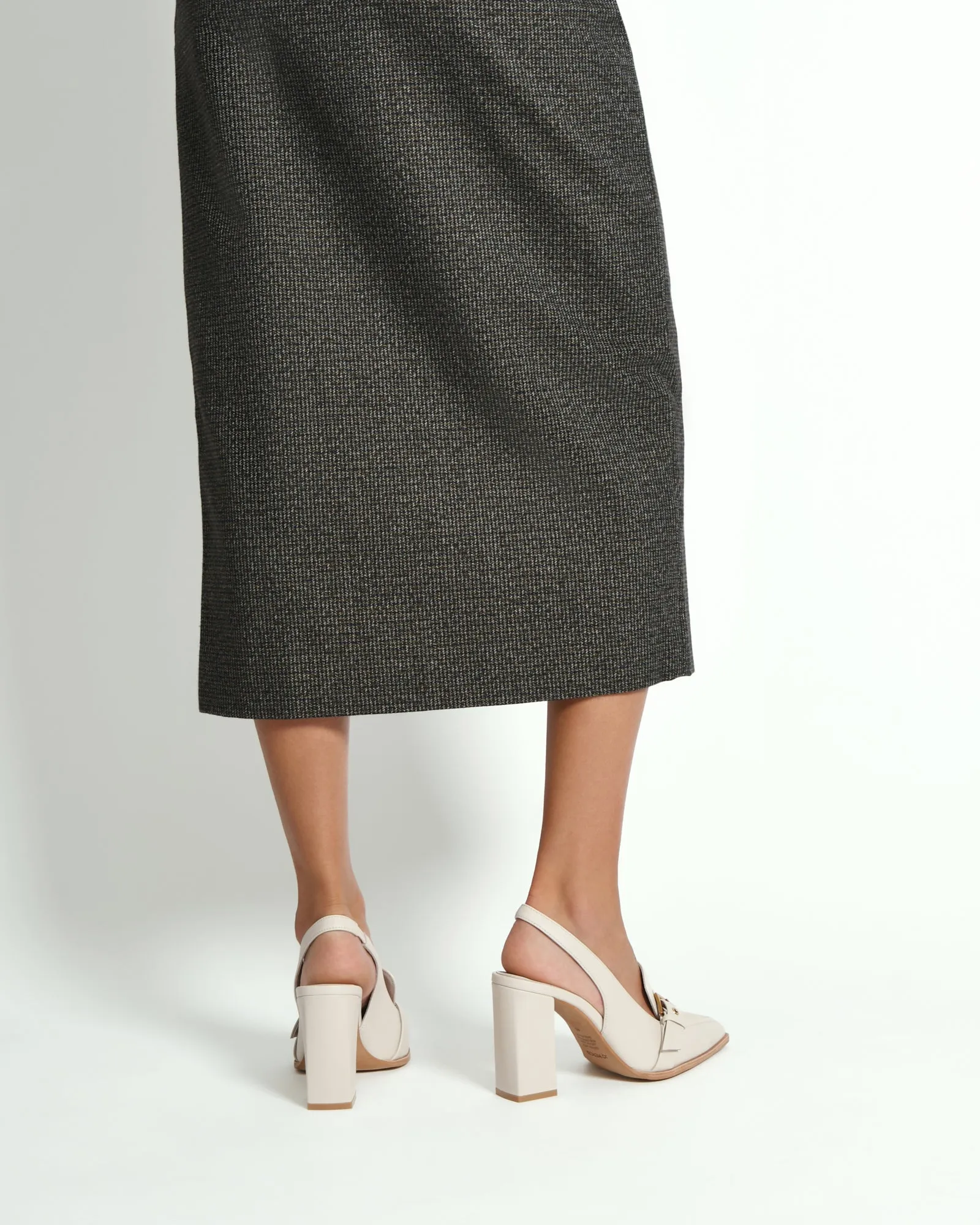 CODIE HIGH HEELS OFF WHITE LEATHER Jo Mercer