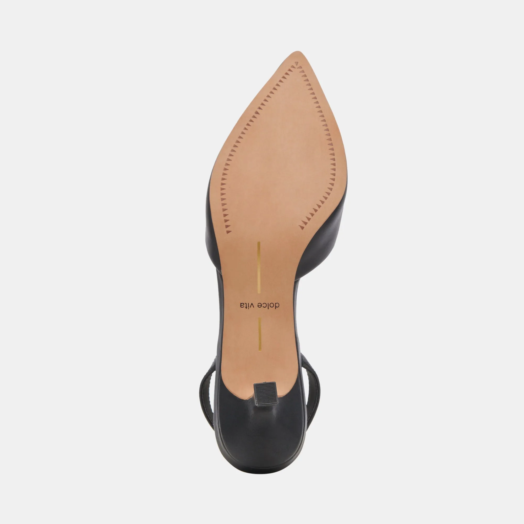 CORSA WIDE HEELS BLACK LEATHER Dolce Vita