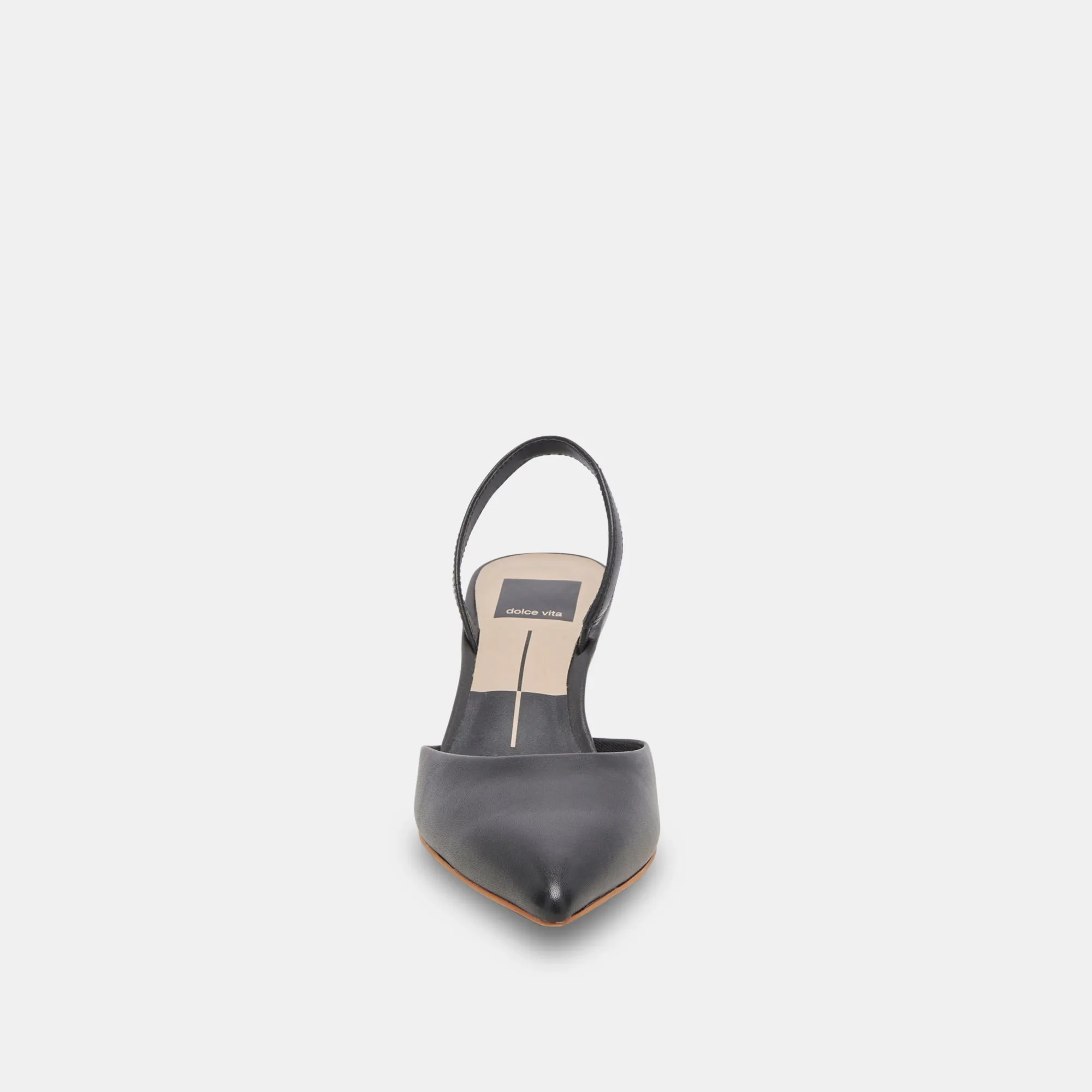 CORSA WIDE HEELS BLACK LEATHER Dolce Vita