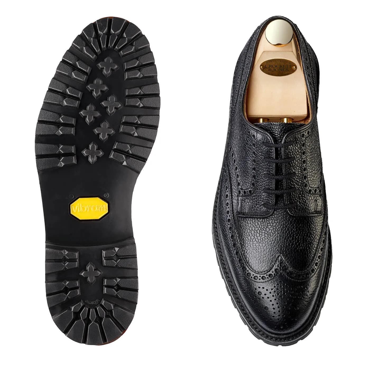 Crockett & Jones Pembroke Black Scotch Grain