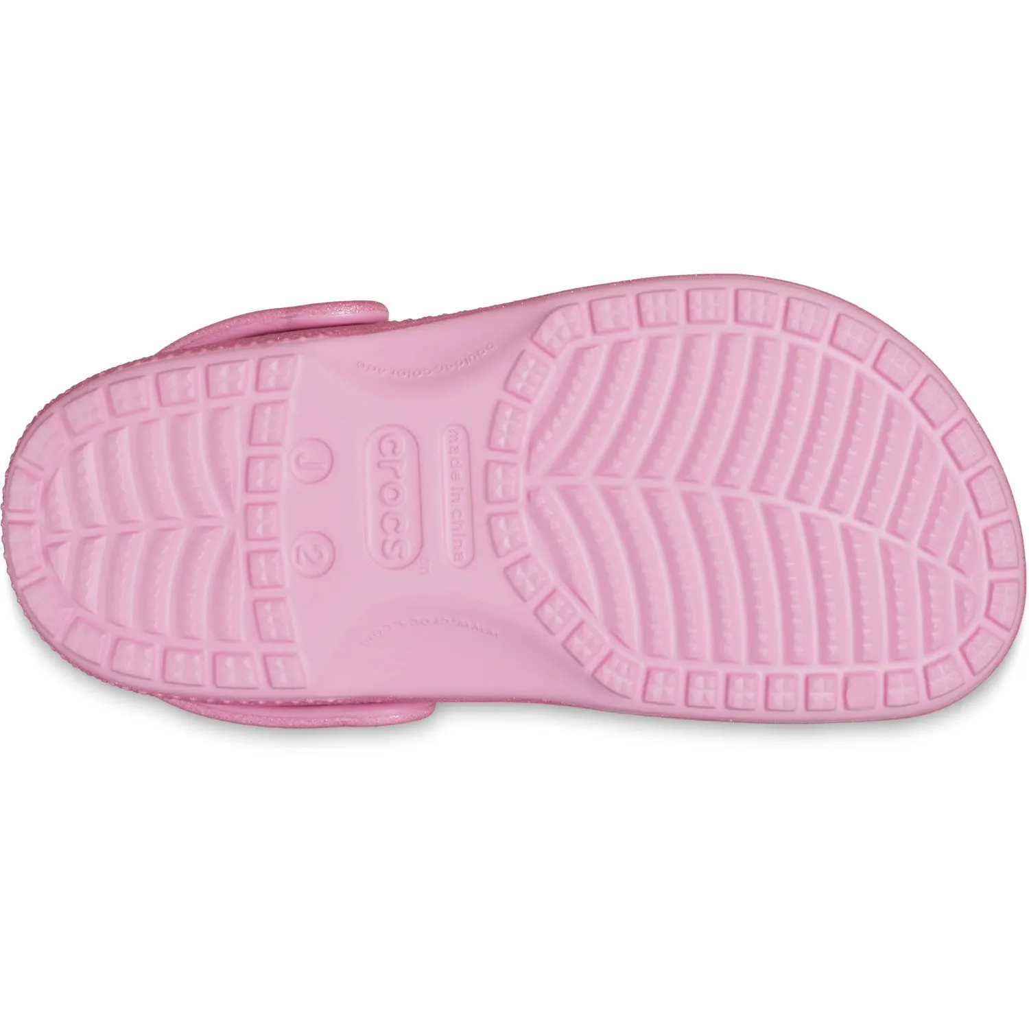 Crocs Pink Tweed Glitter Classic Glitter Clog