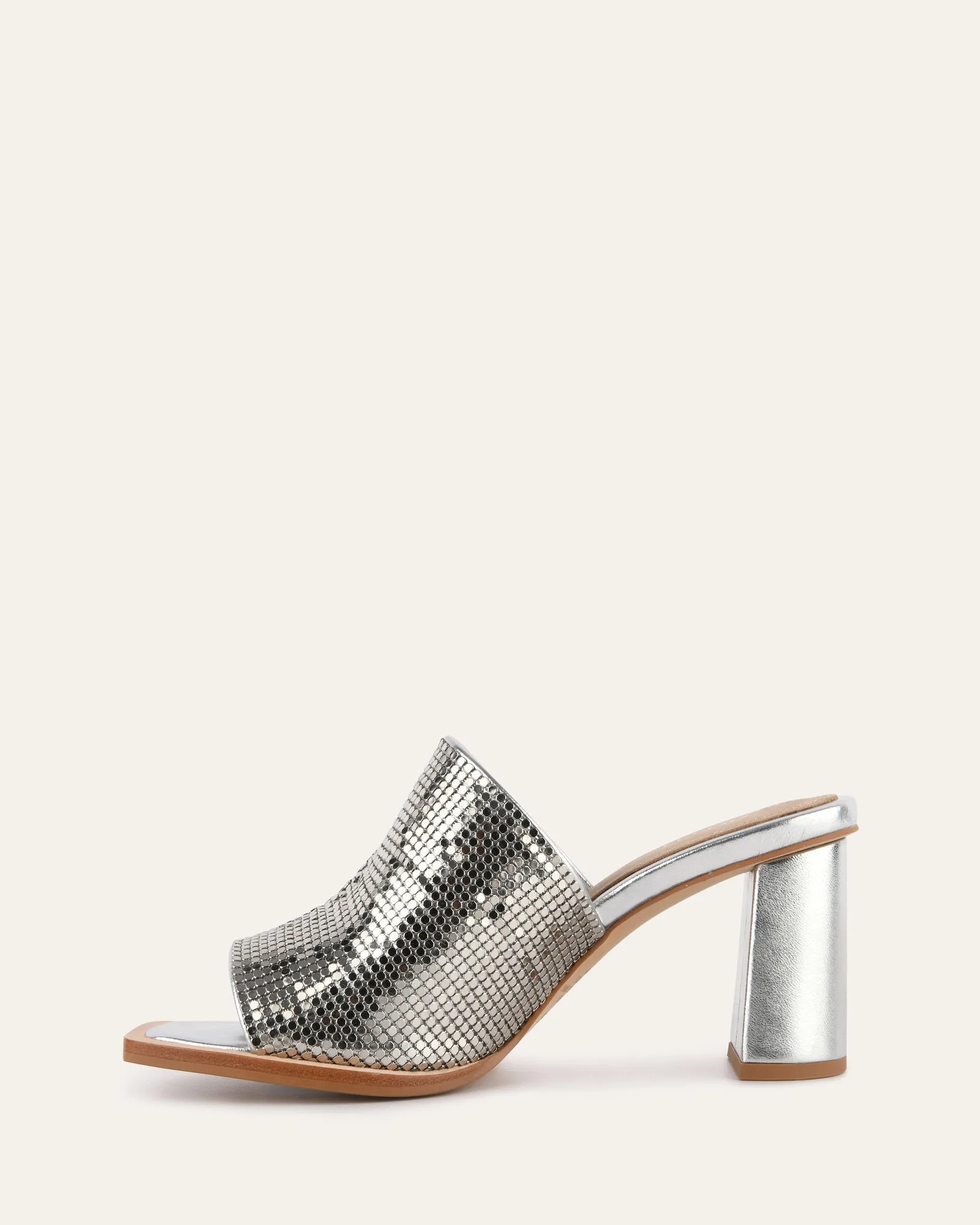 CUPID HIGH HEEL SANDALS SILVER Jo Mercer