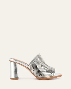 CUPID HIGH HEEL SANDALS SILVER Jo Mercer