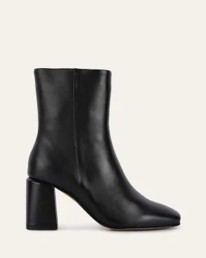 DAKOTA MID ANKLE BOOTS BLACK LEATHER Jo Mercer