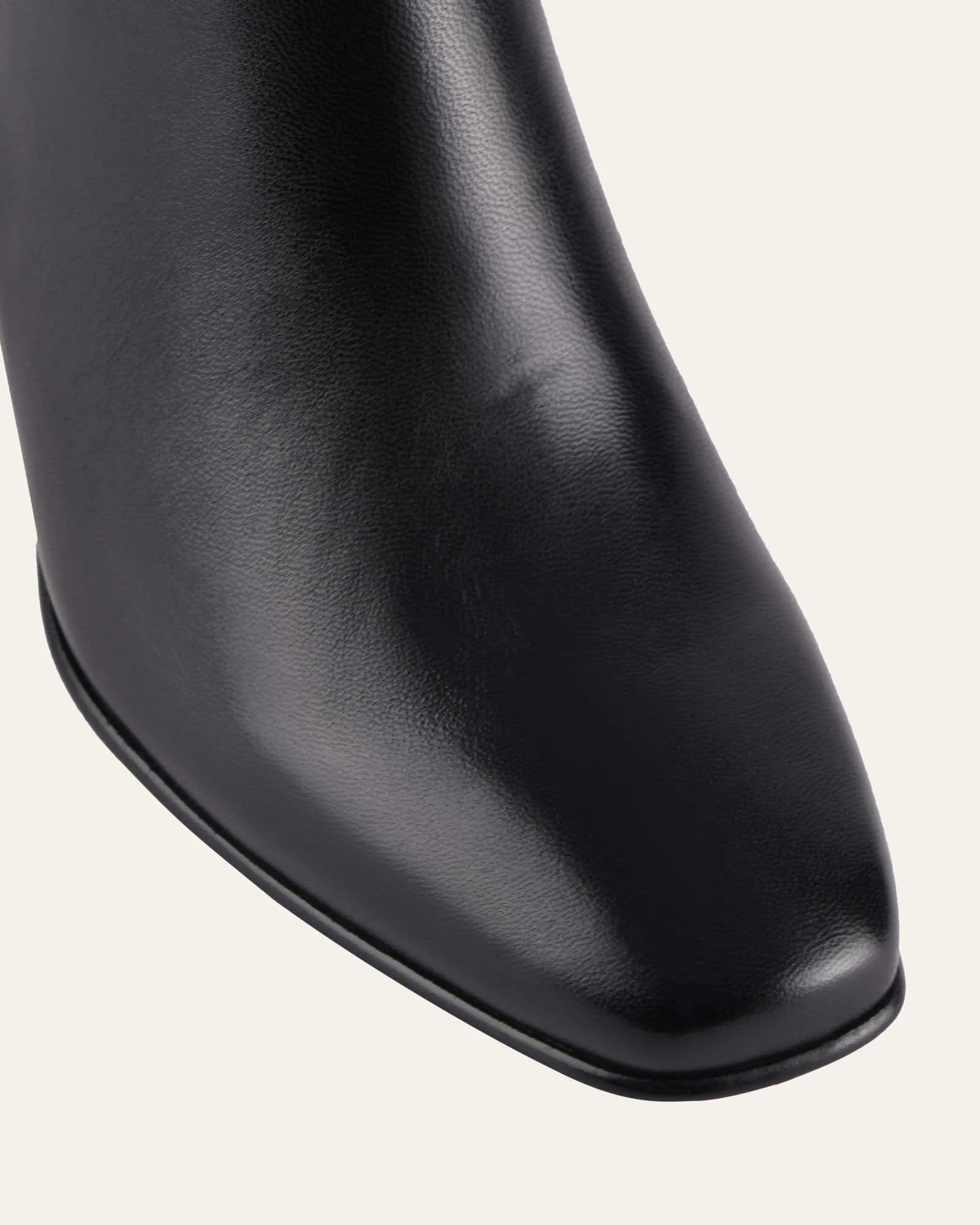 DAKOTA MID ANKLE BOOTS BLACK LEATHER Jo Mercer
