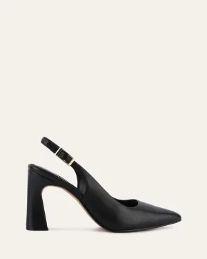 DANICA HIGH HEELS BLACK LEATHER Jo Mercer